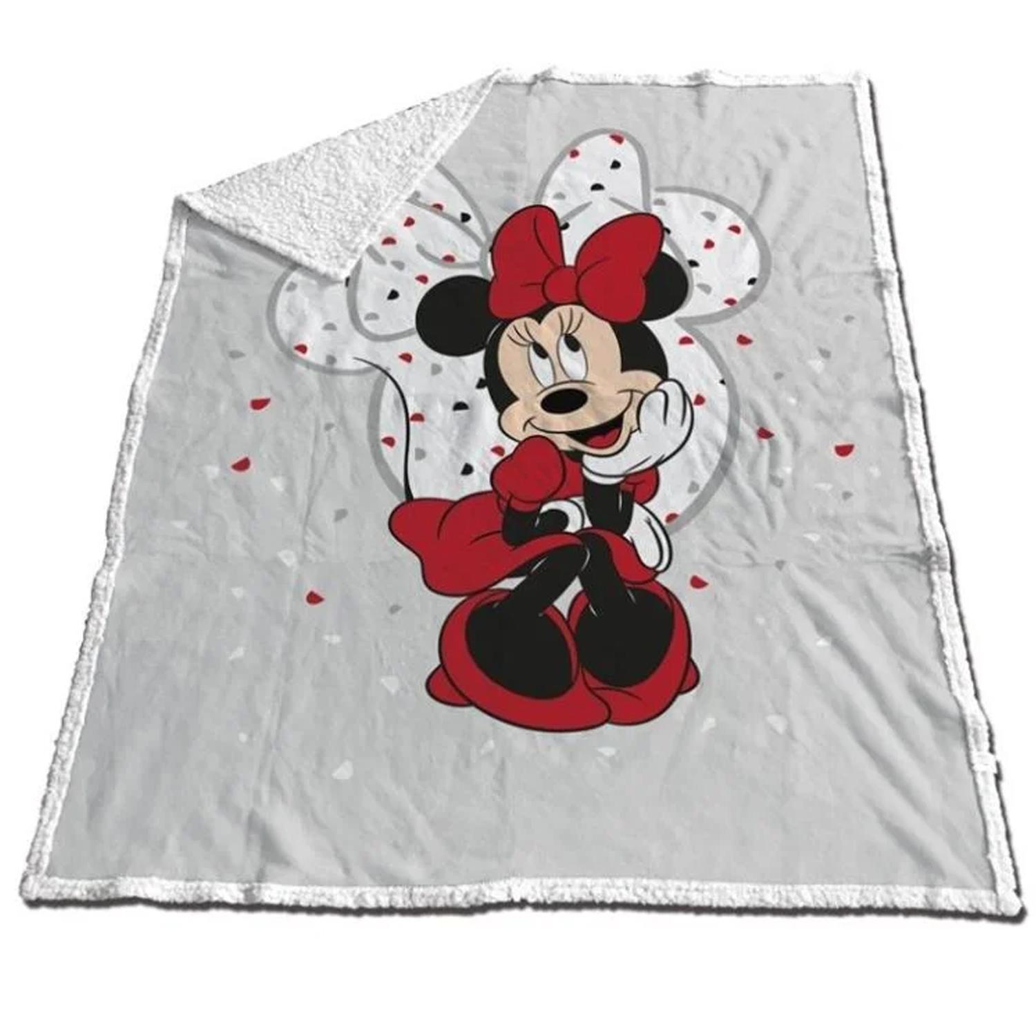 Plaid Sherpa Minnie en Robe Rouge