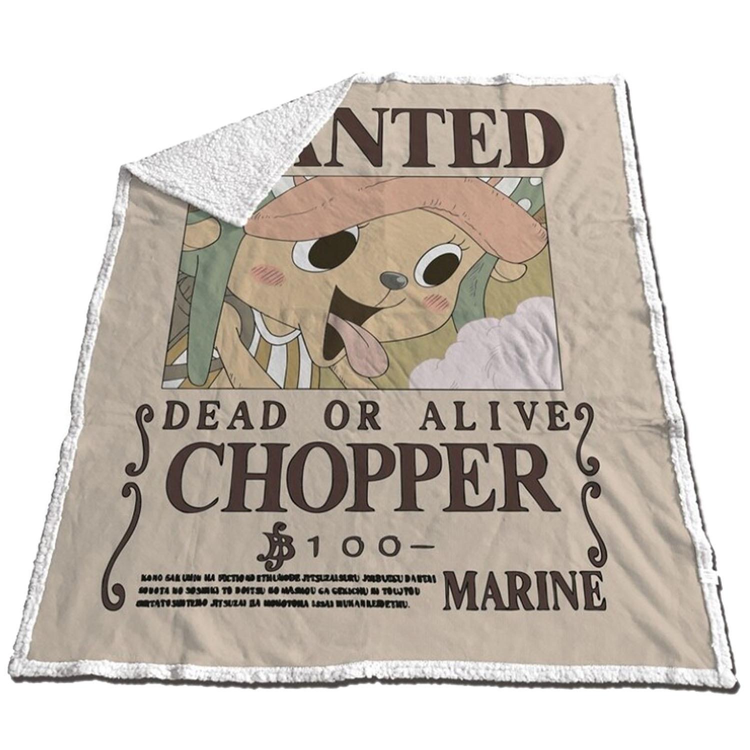 Plaid Sherpa Affiche de Recherche Chopper - One Piece