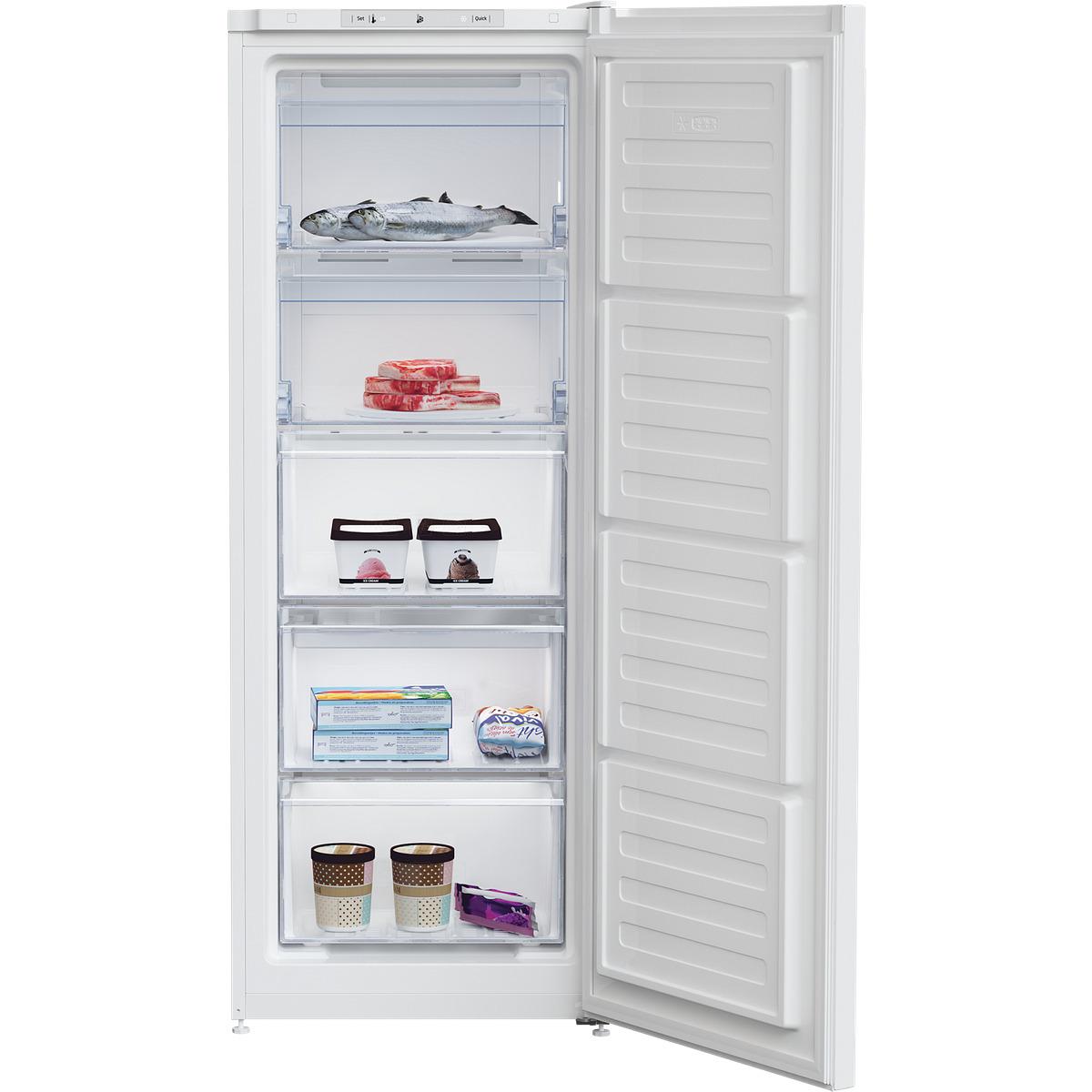 Voir la diapositive 2 : BEKO Congélateur armoire RFNM200T40WN, 177 L, Froid ventilé No Frost, E