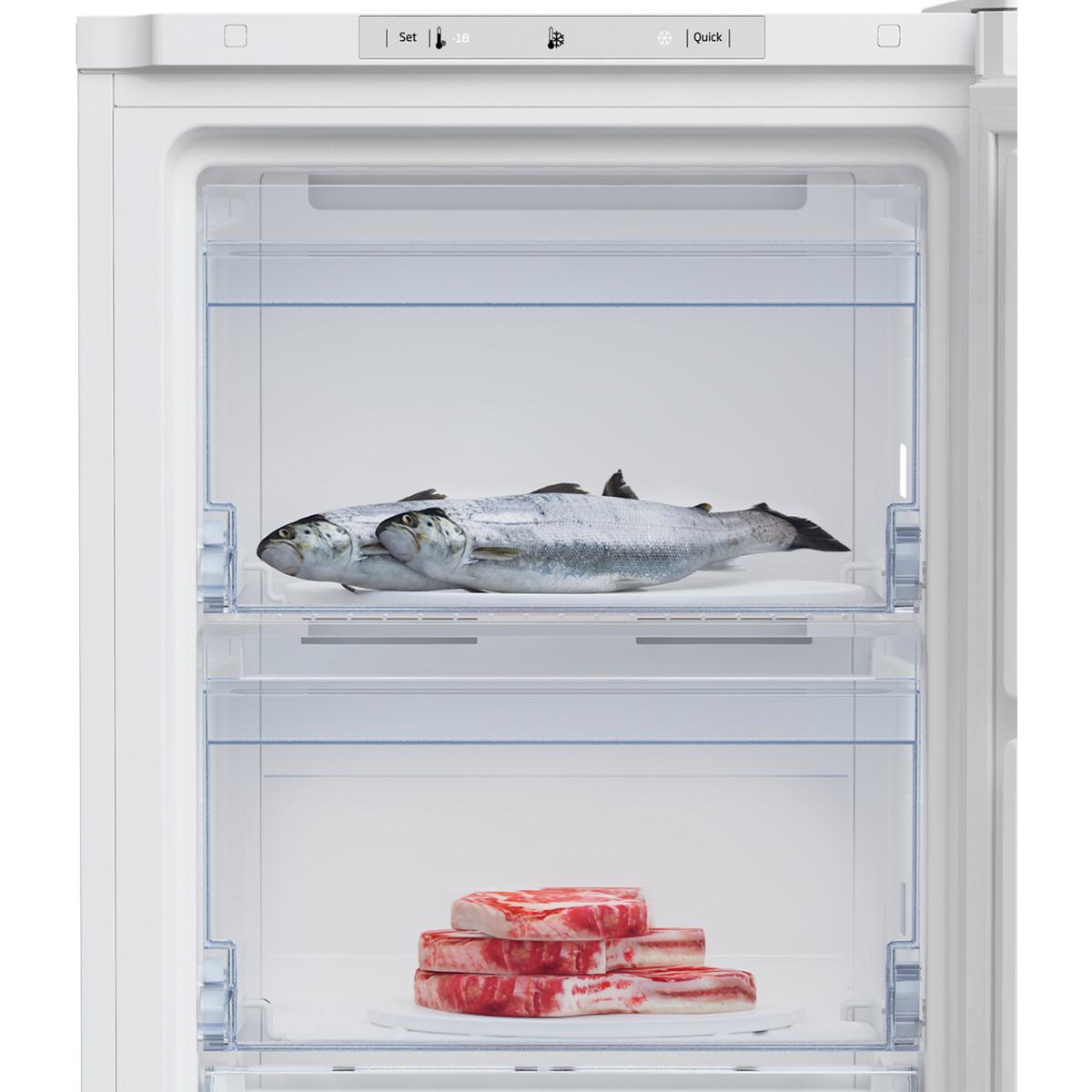 Voir la diapositive 4 : BEKO Congélateur armoire RFNM200T40WN, 177 L, Froid ventilé No Frost, E