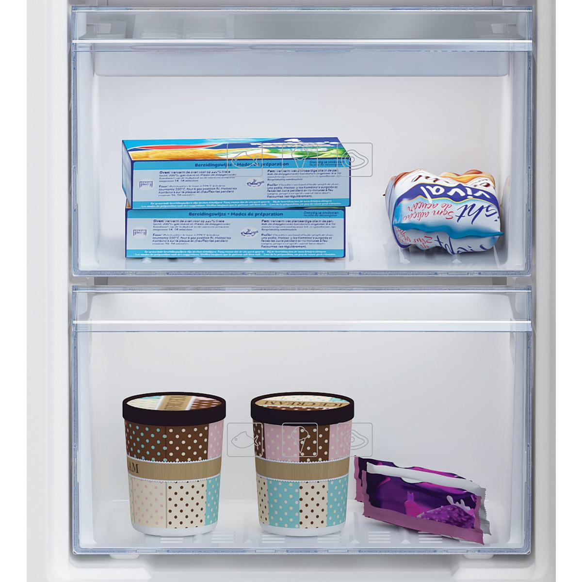 Voir la diapositive 5 : BEKO Congélateur armoire RFNM200T40WN, 177 L, Froid ventilé No Frost, E