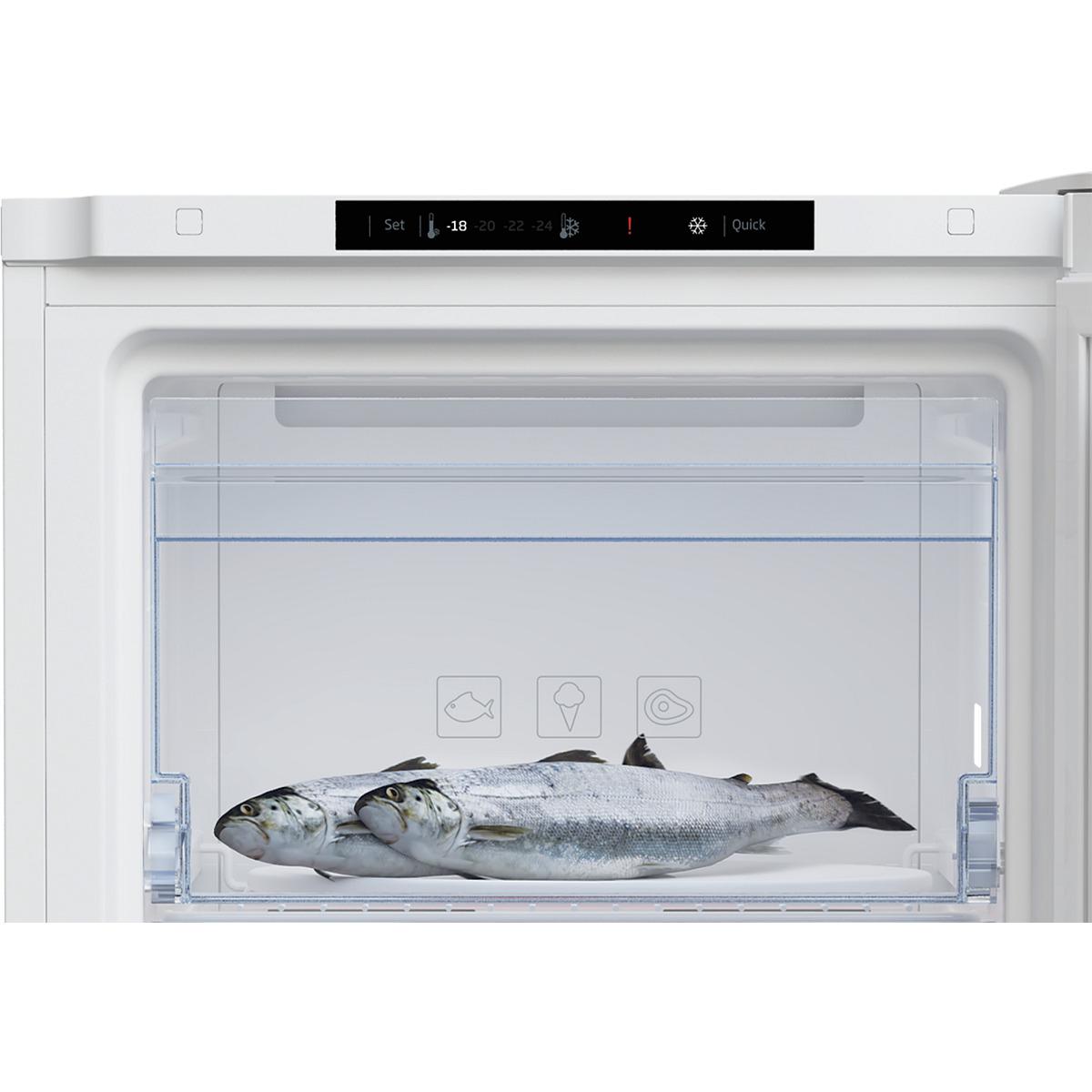 Voir la diapositive 6 : BEKO Congélateur armoire RFNM200T40WN, 177 L, Froid ventilé No Frost, E