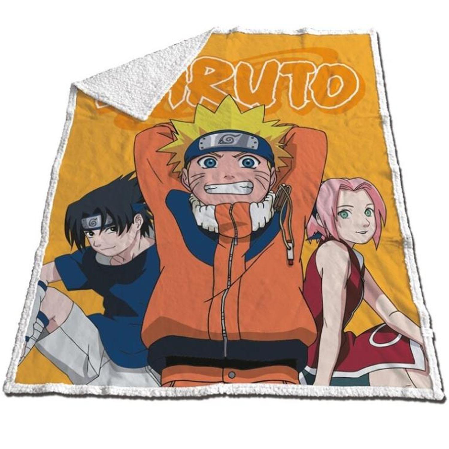 Plaid Sherpa Naruto Sasuke et Sakura