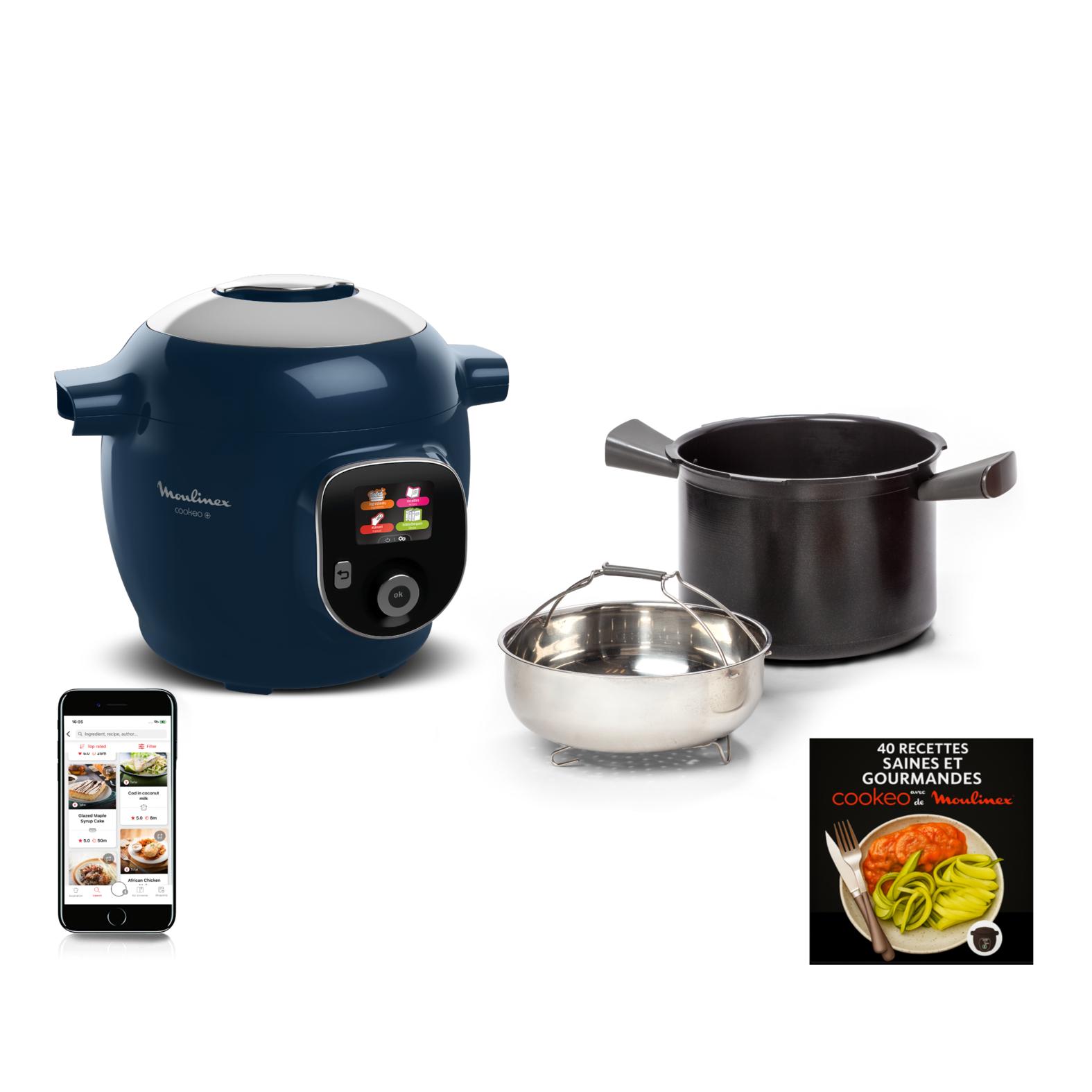Voir la diapositive 2 : MOULINEX Multicuiseur intelligent cookeo YY5960FB - Bleu