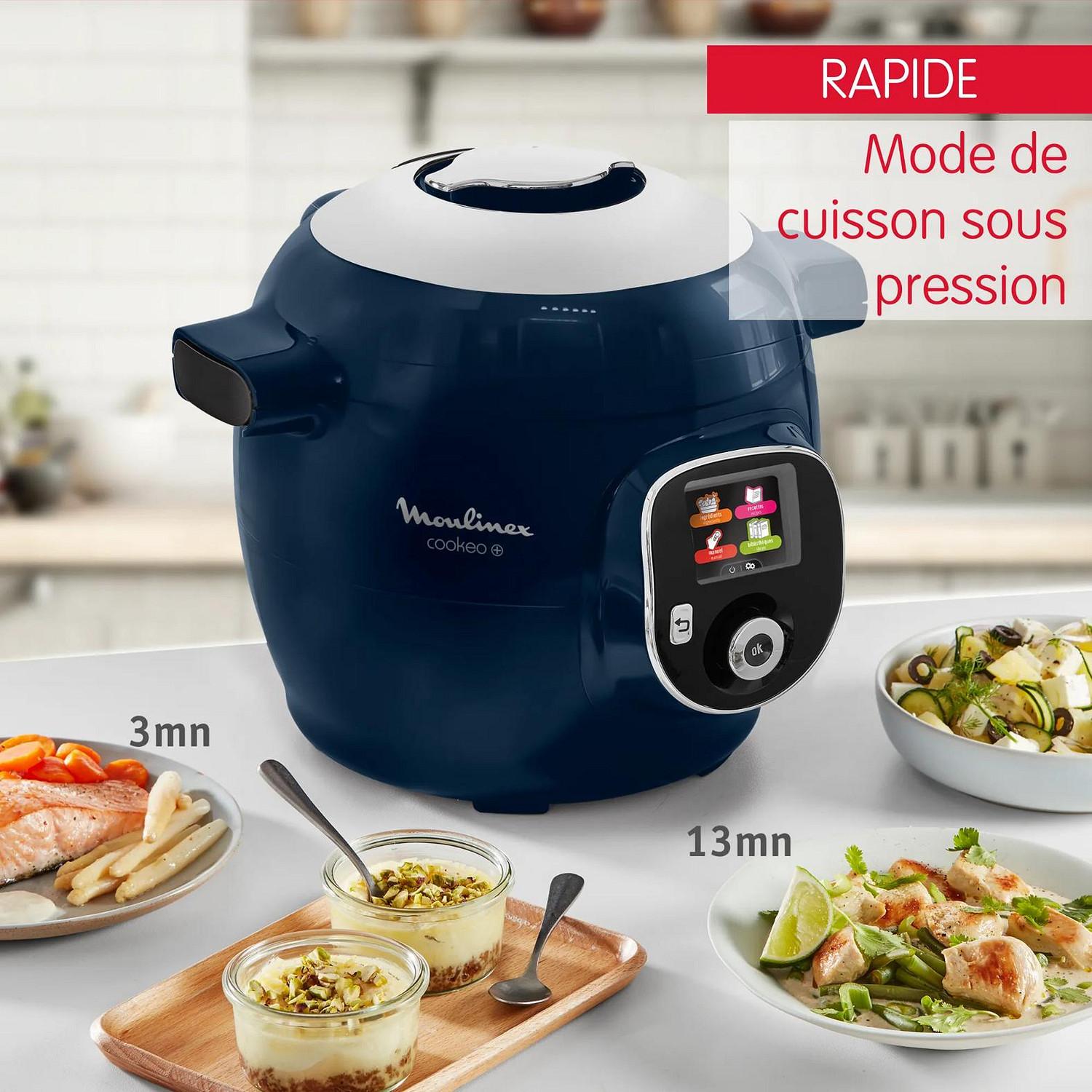 Voir la diapositive 3 : MOULINEX Multicuiseur intelligent cookeo YY5960FB - Bleu