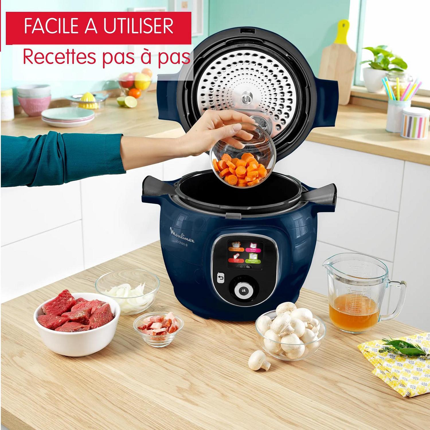 Voir la diapositive 4 : MOULINEX Multicuiseur intelligent cookeo YY5960FB - Bleu
