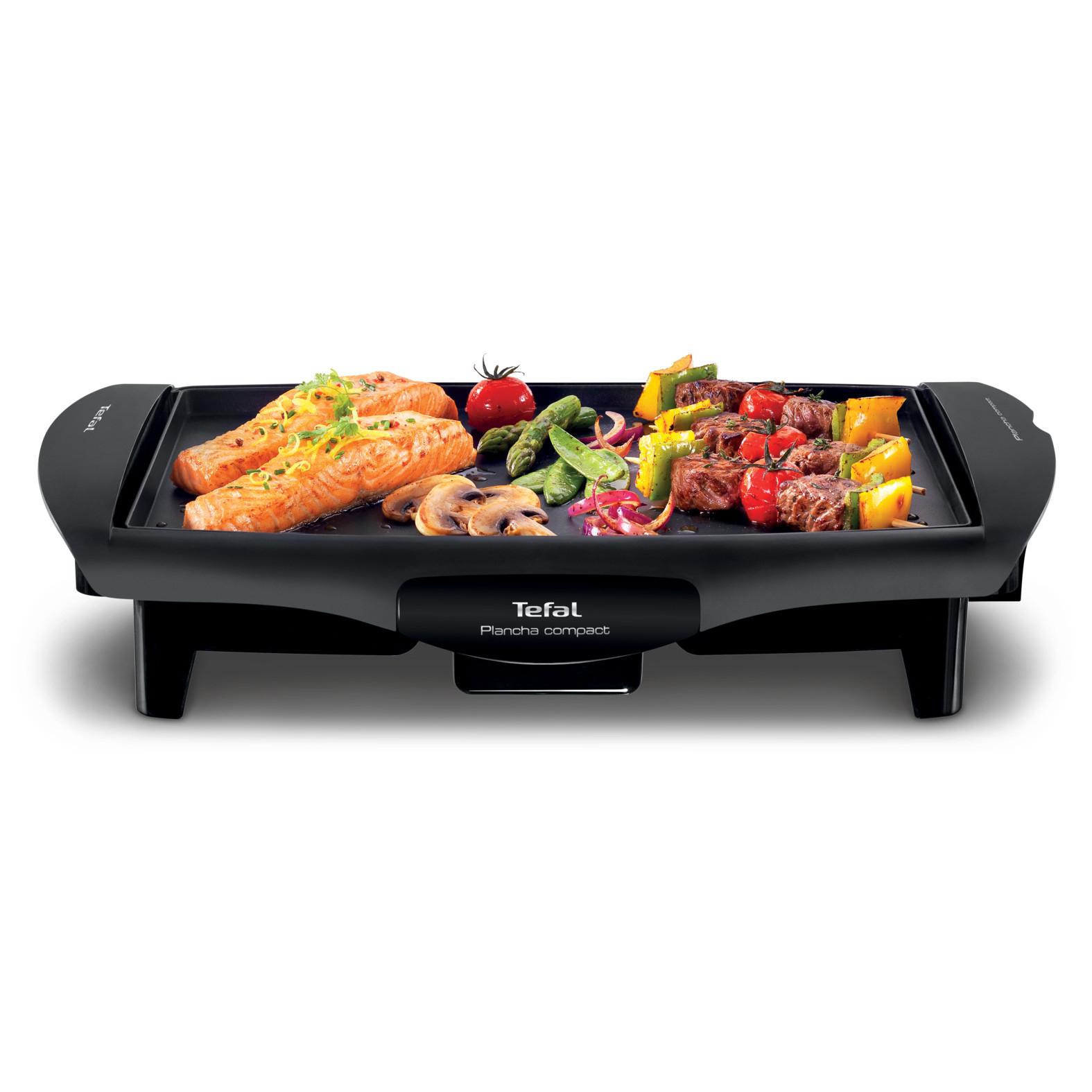 Voir la diapositive 2 : TEFAL Plancha électrique CB500512 - Noir