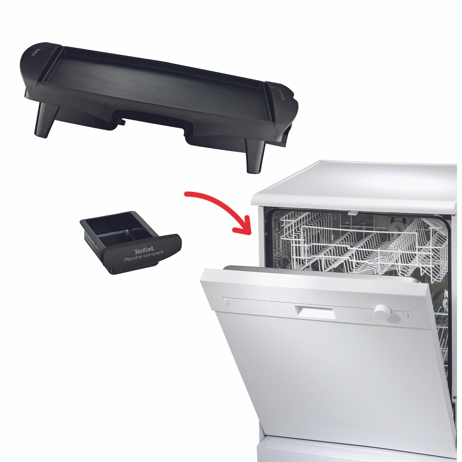 Voir la diapositive 5 : TEFAL Plancha électrique CB500512 - Noir