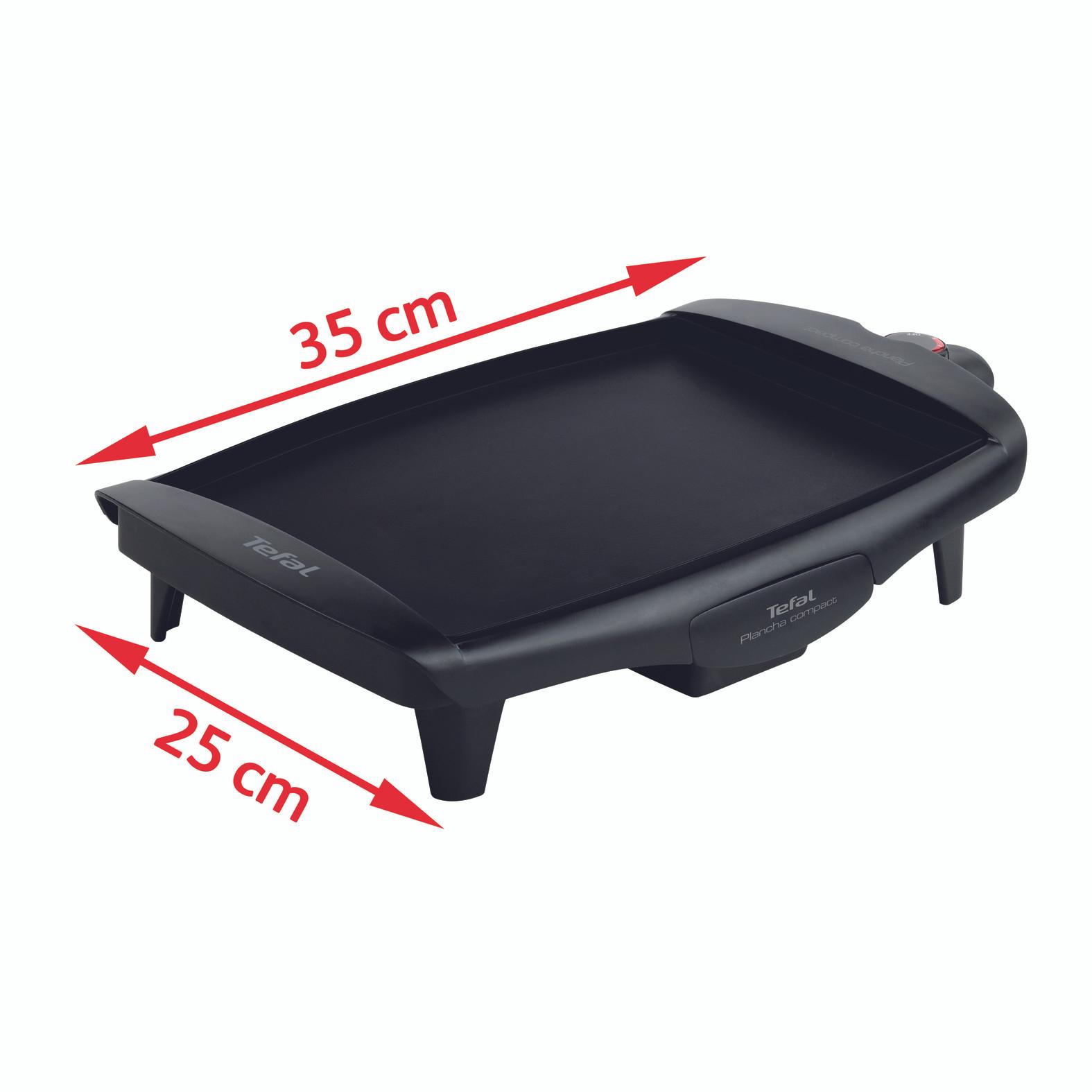 Voir la diapositive 7 : TEFAL Plancha électrique CB500512 - Noir