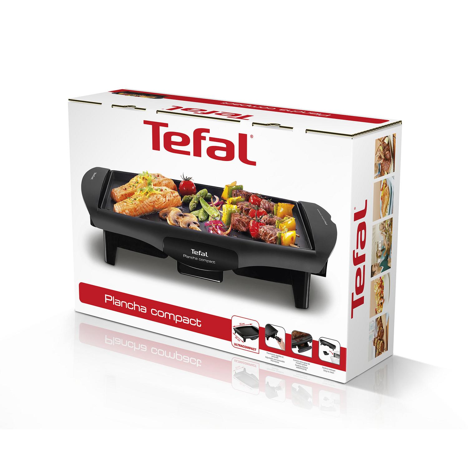 Voir la diapositive 8 : TEFAL Plancha électrique CB500512 - Noir