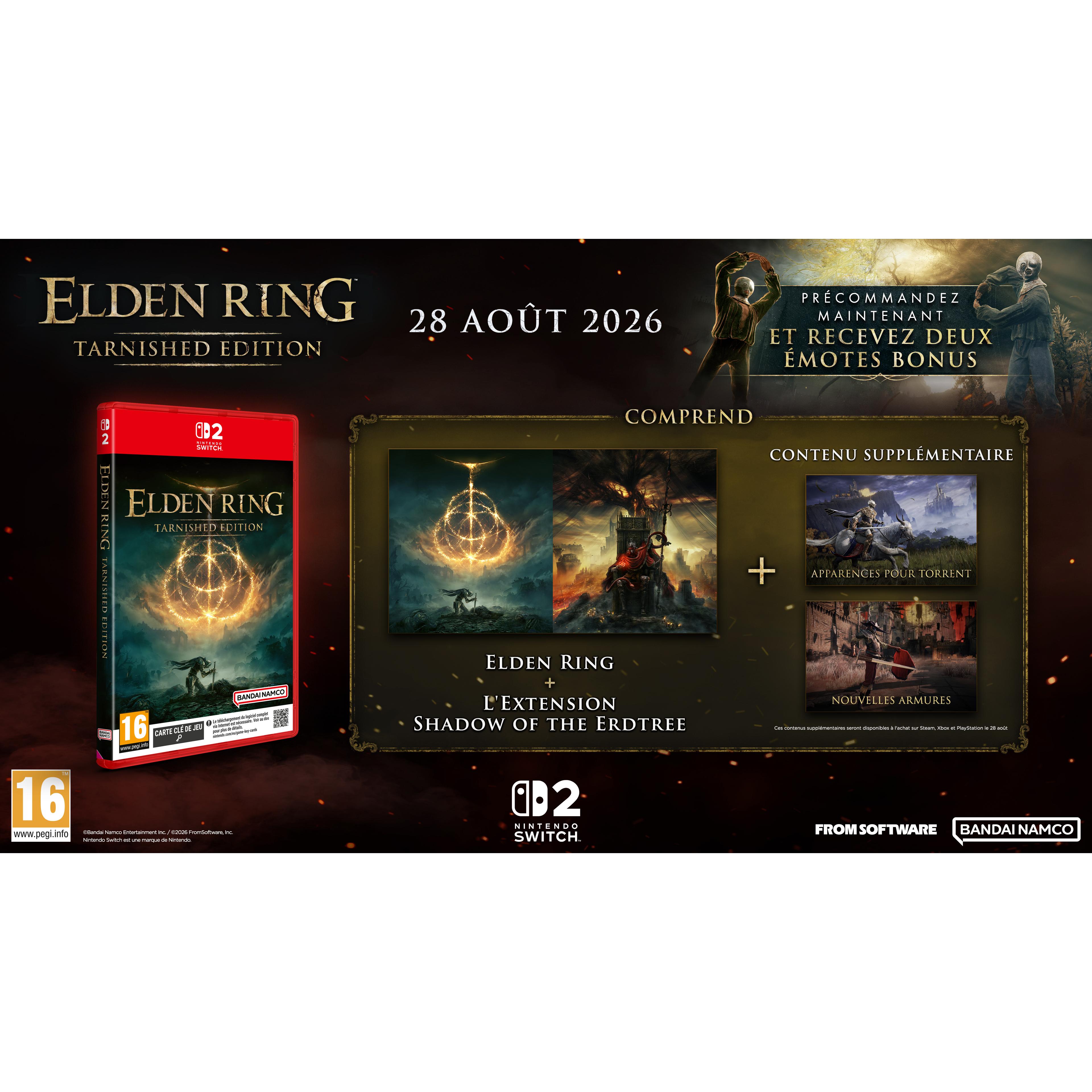 Voir la diapositive 10 : Elden Ring Tarnished Edition Nintendo Switch 2