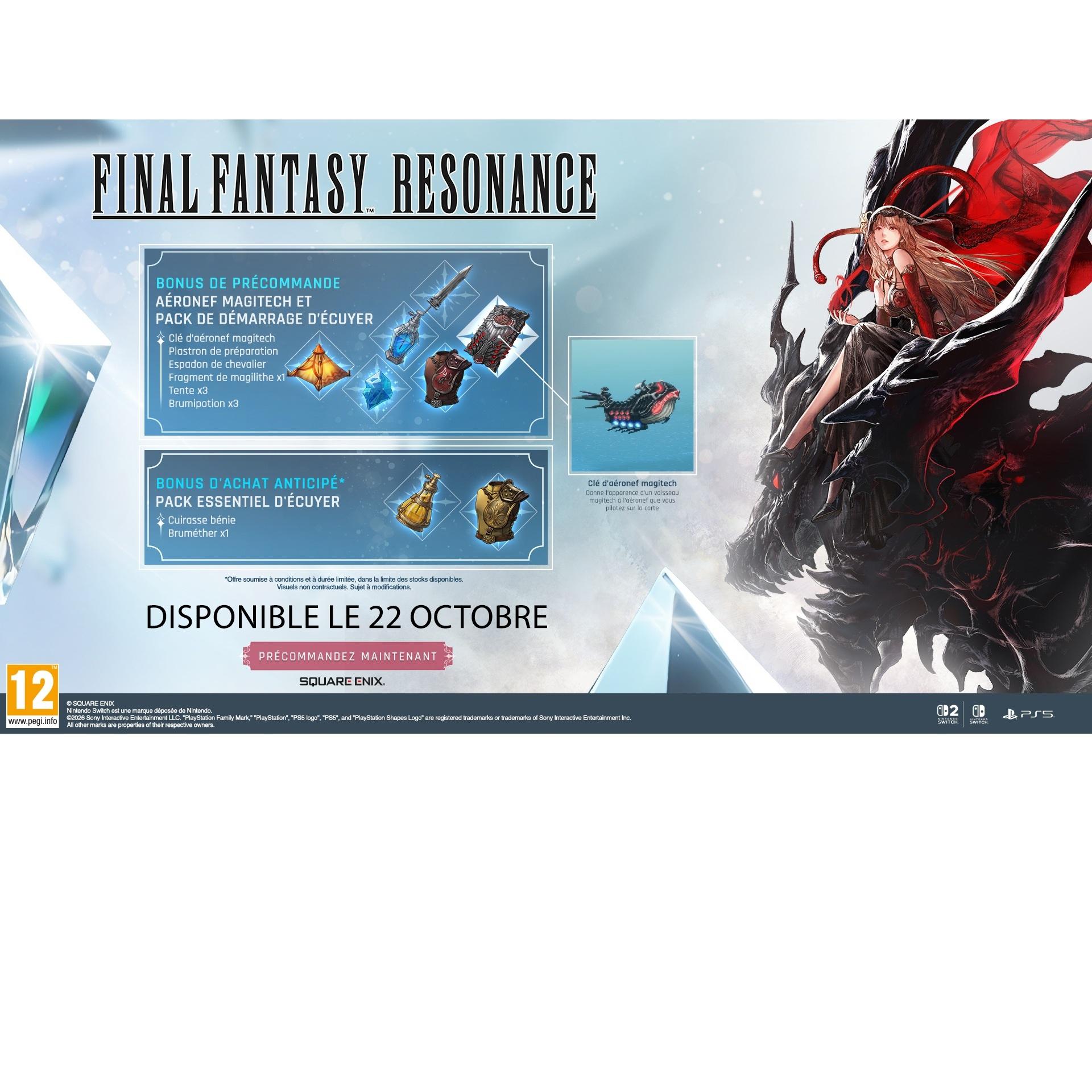 Voir la diapositive 2 : Final Fantasy Resonance PS5