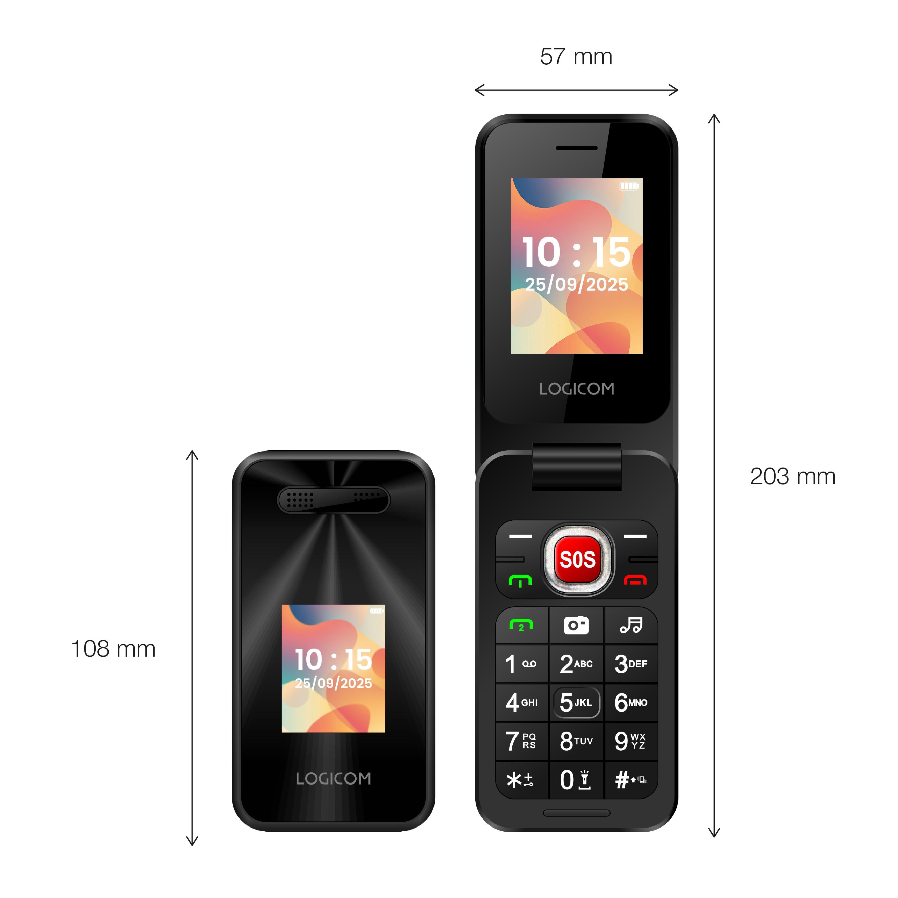 Voir la diapositive 5 : LOGICOM Téléphone portable Fleep S90