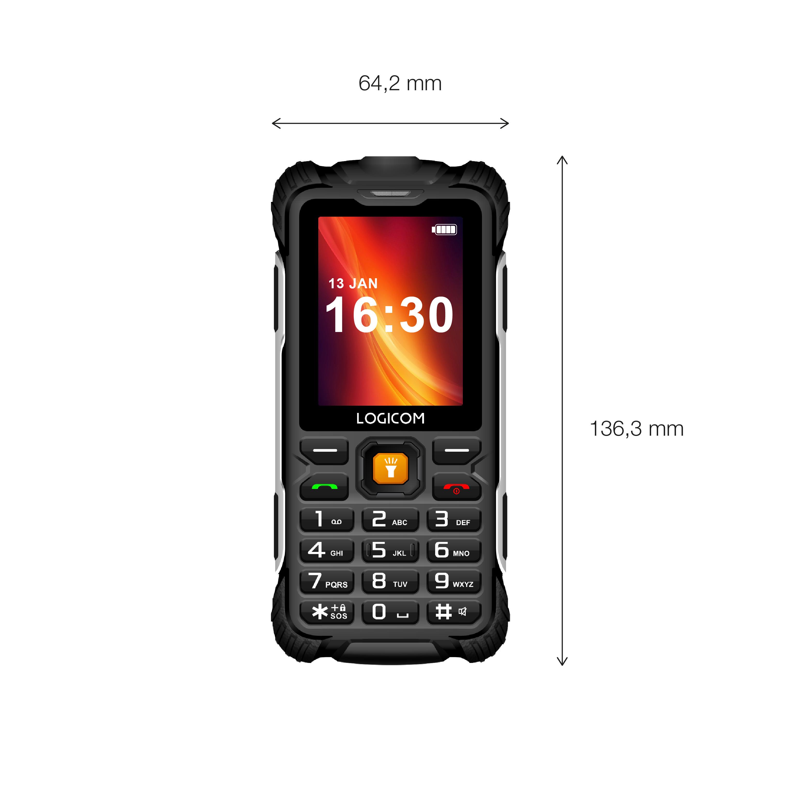 Voir la diapositive 5 : LOGICOM Téléphone portable Xtrem 60 - Noir