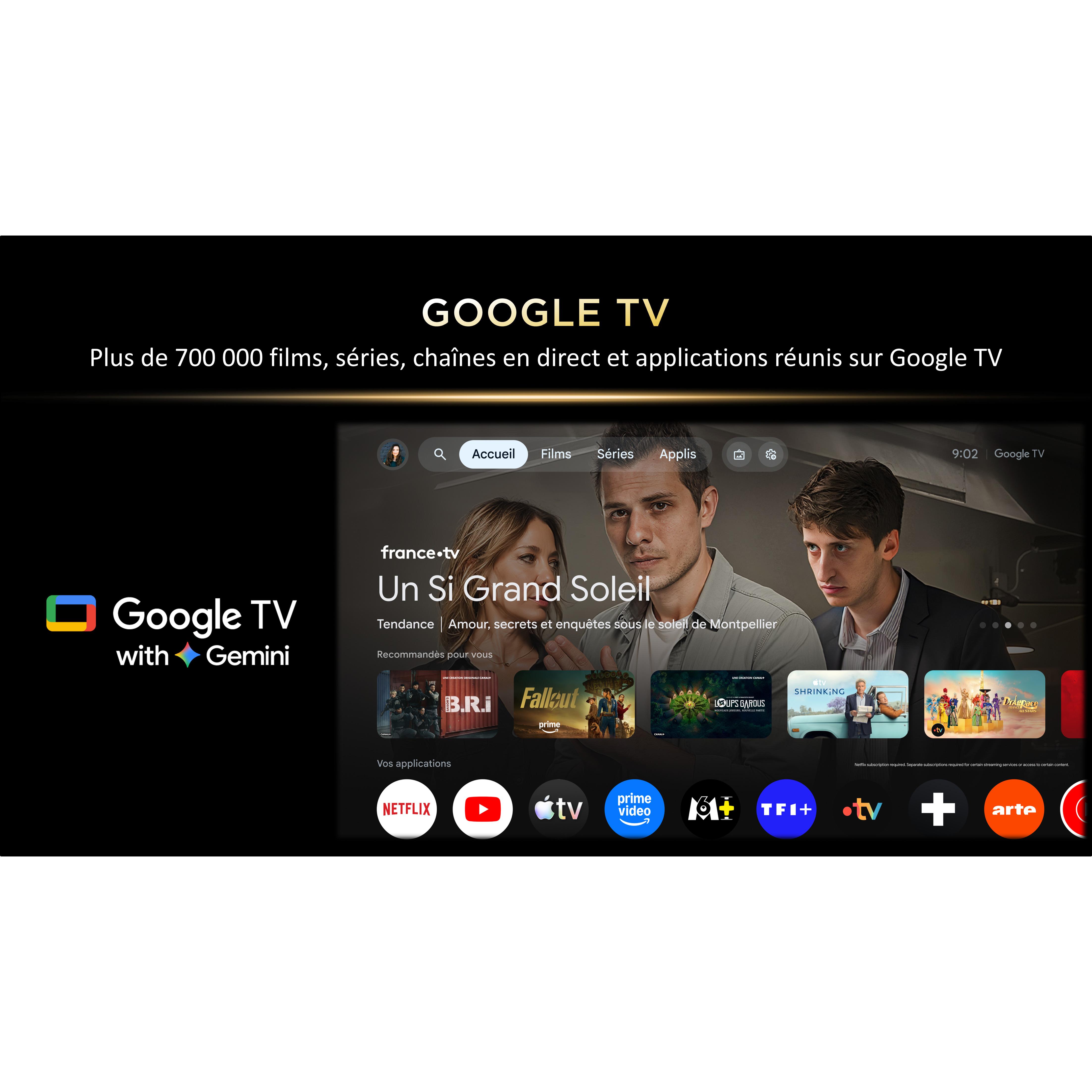 Voir la diapositive 9 : TCL TV 4K HDR 65P6L 2026