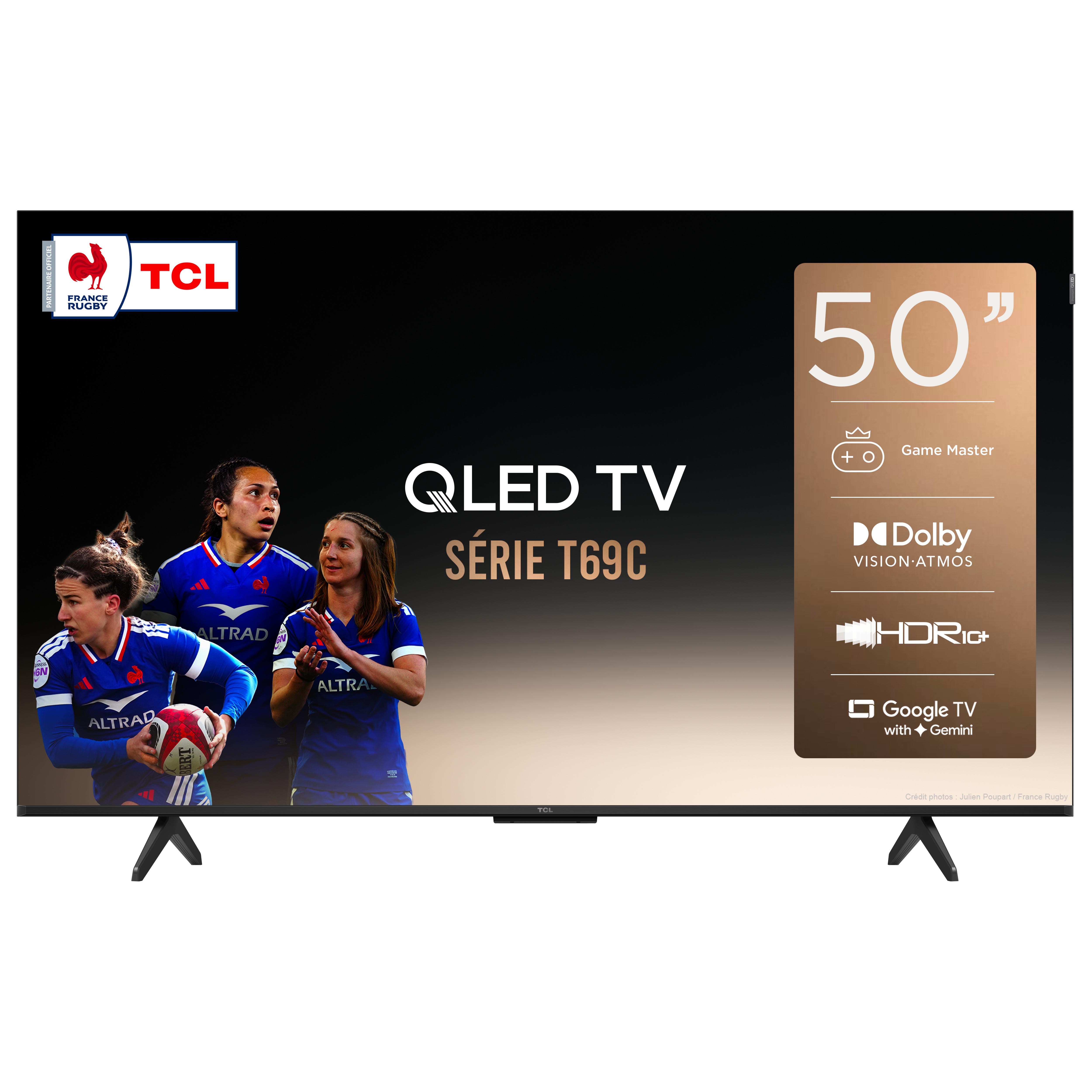 Voir la diapositive 1 : TCL TV QLED 50T69C 2026