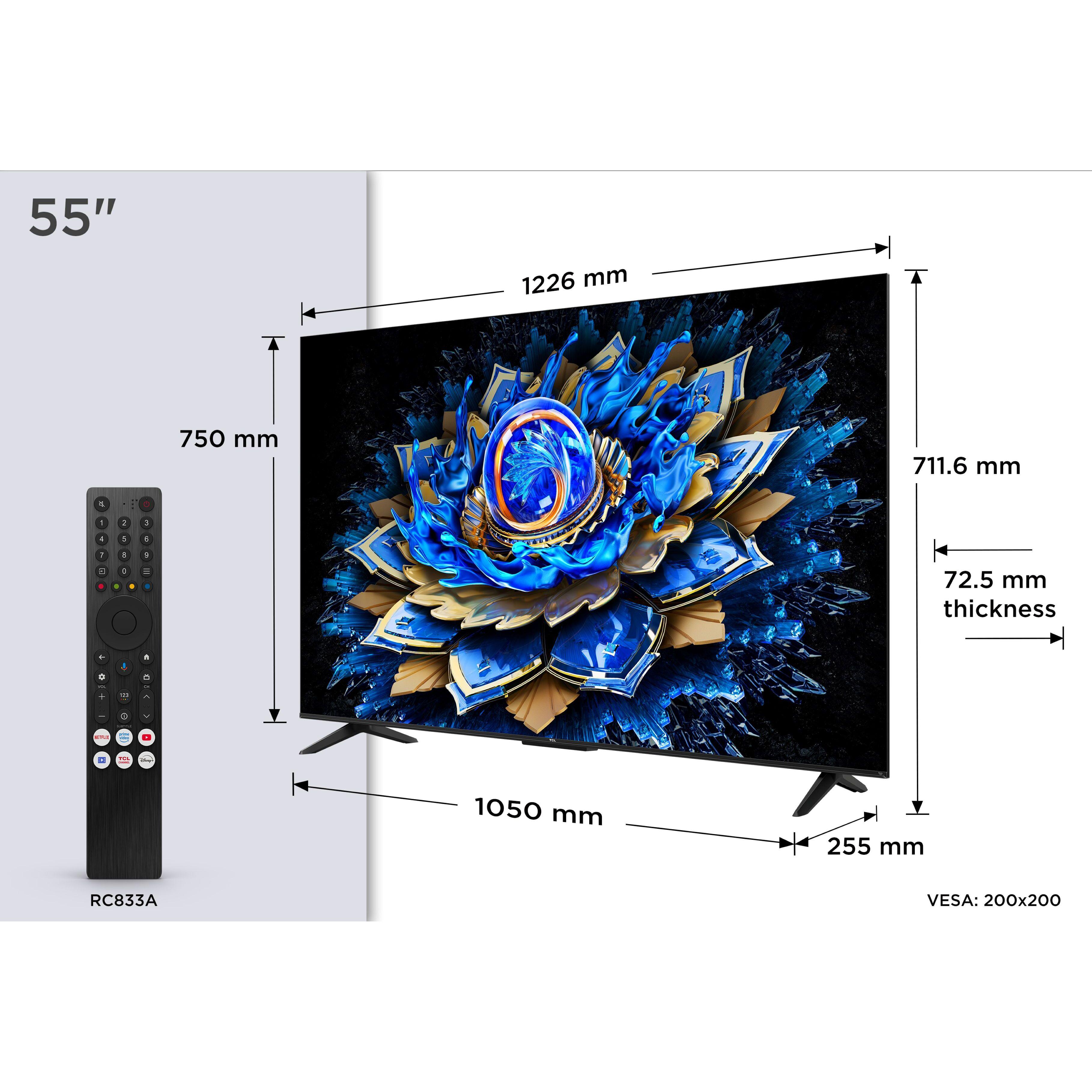 Voir la diapositive 4 : TCL TV QLED 55T69C 2026