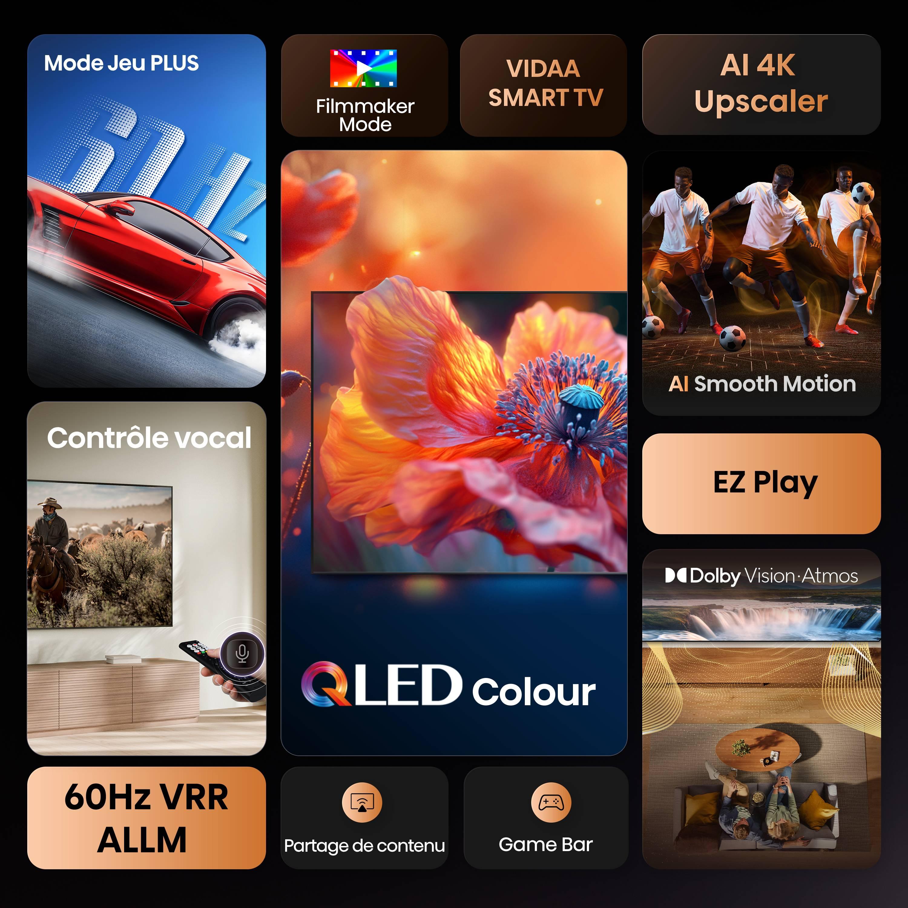 Voir la diapositive 3 : HISENSE TV QLED 43A7S 2026