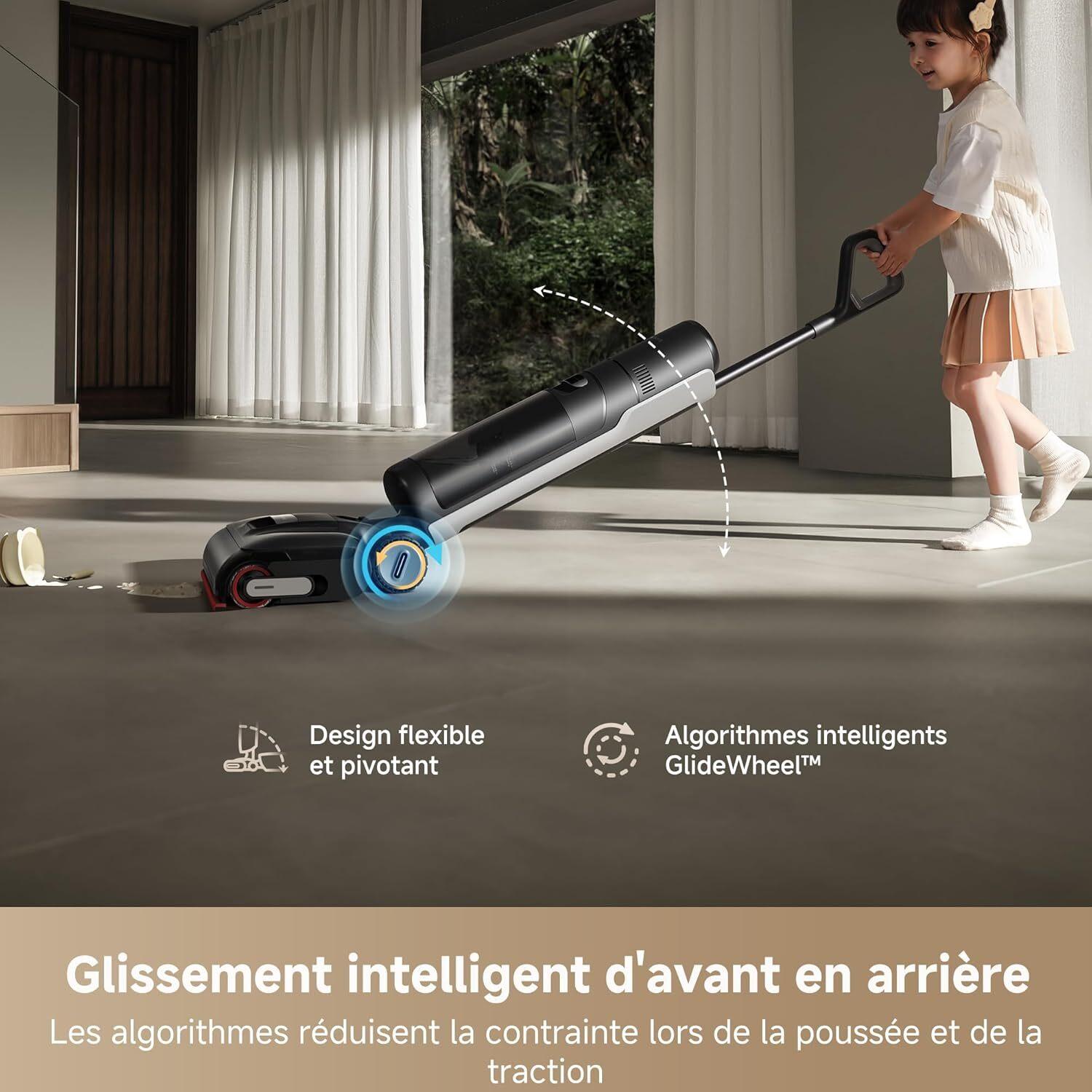 Voir la diapositive 8 : DREAME Aspirateur laveur H15 PRO - Noir