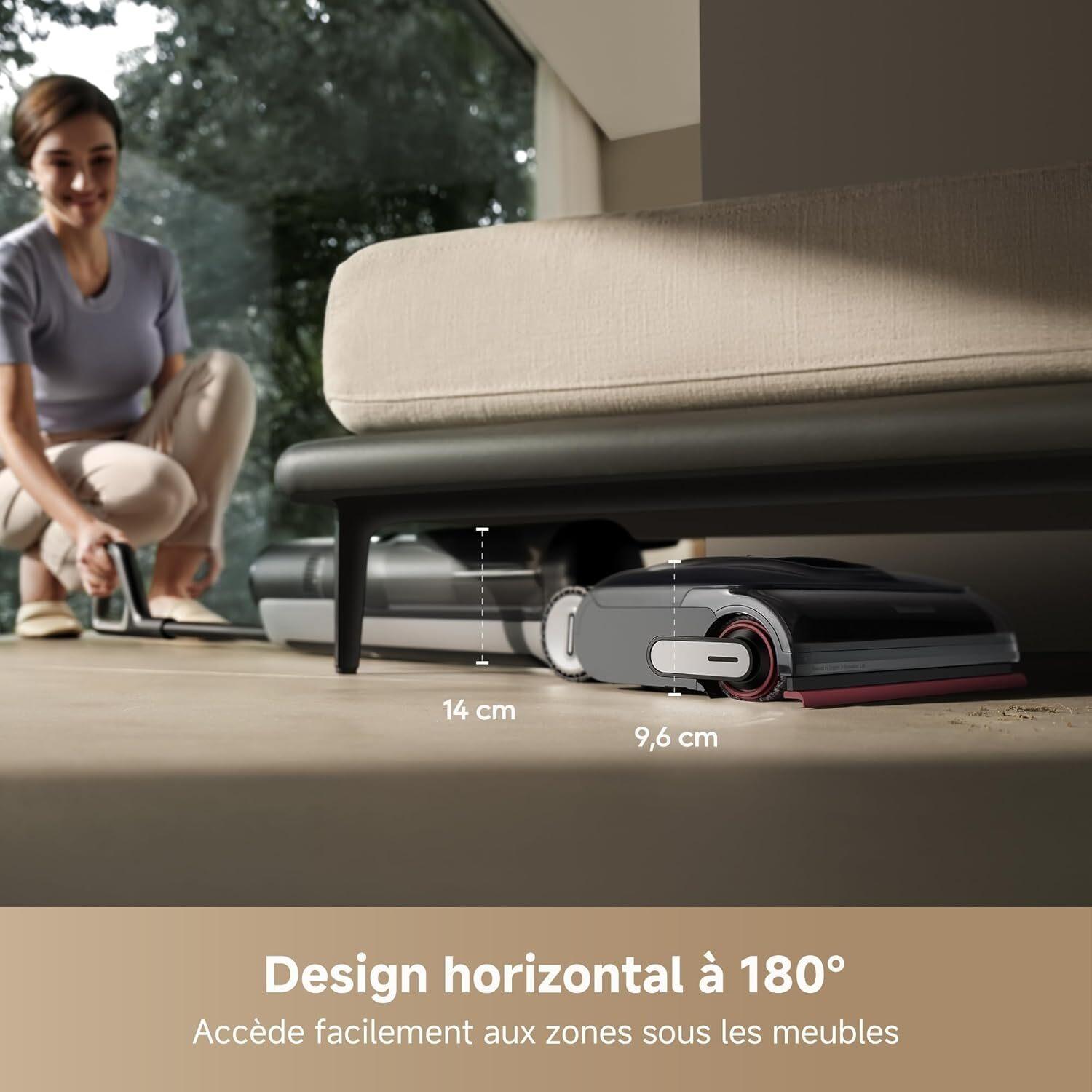 Voir la diapositive 9 : DREAME Aspirateur laveur H15 PRO - Noir
