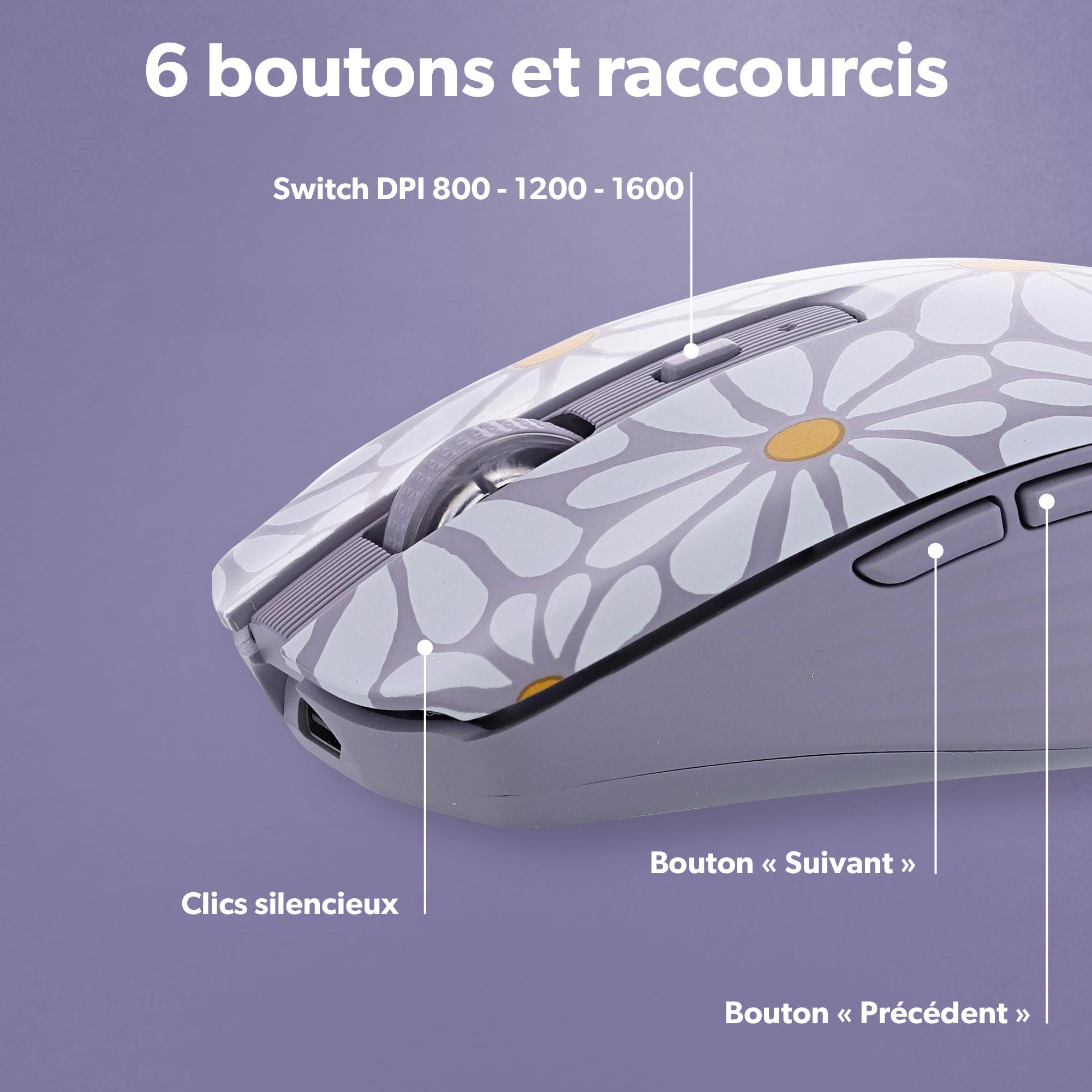 Voir la diapositive 8 : TNB Souris sans fil Flower