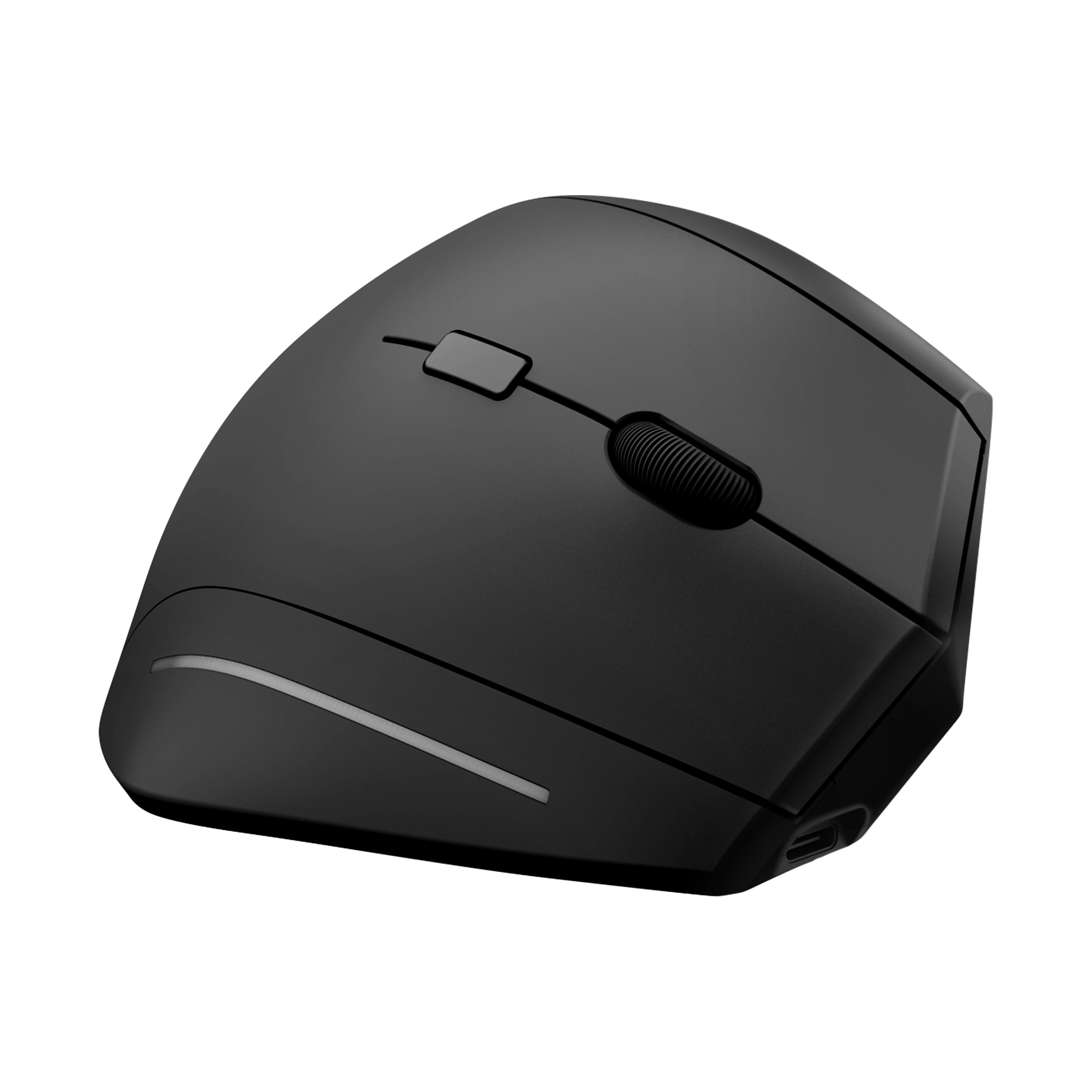 TNB Souris sans fil Bluetooth ergonomique verticale et rechargeable - Noir