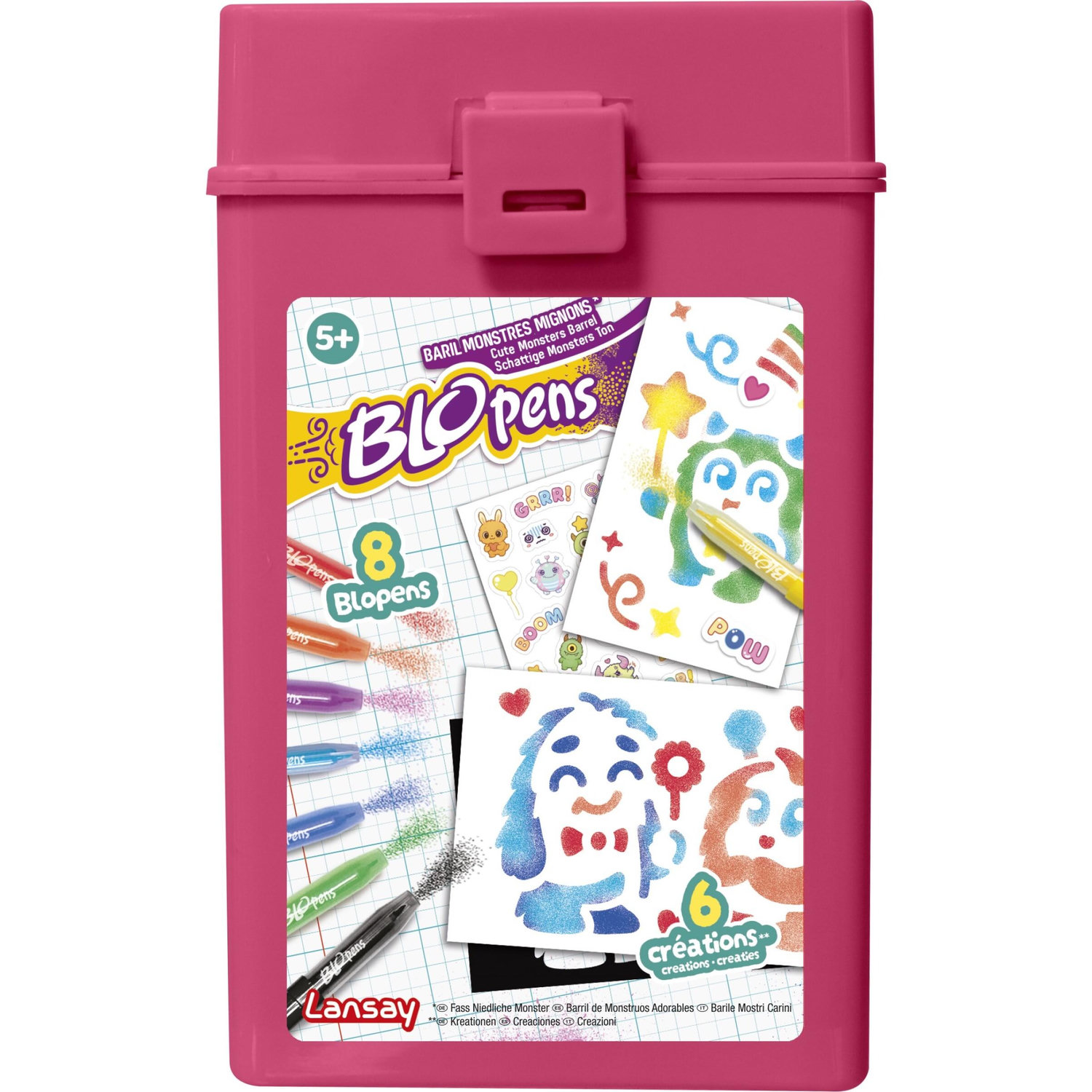 Loisir créatif LANSAY BLOPENS jeu de coloriage BARIL MONSTRES MIGNONS Dès - vue 8