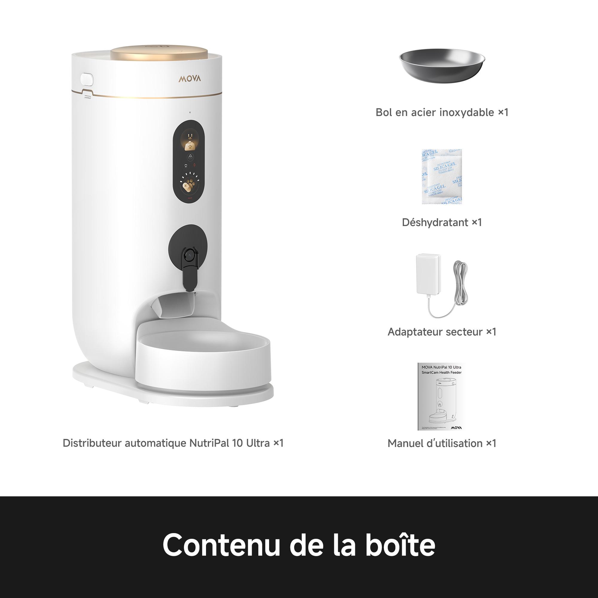 Voir la diapositive 12 : MOVA Distributeur automatique Nutripal 10 ULTRA - Blanc