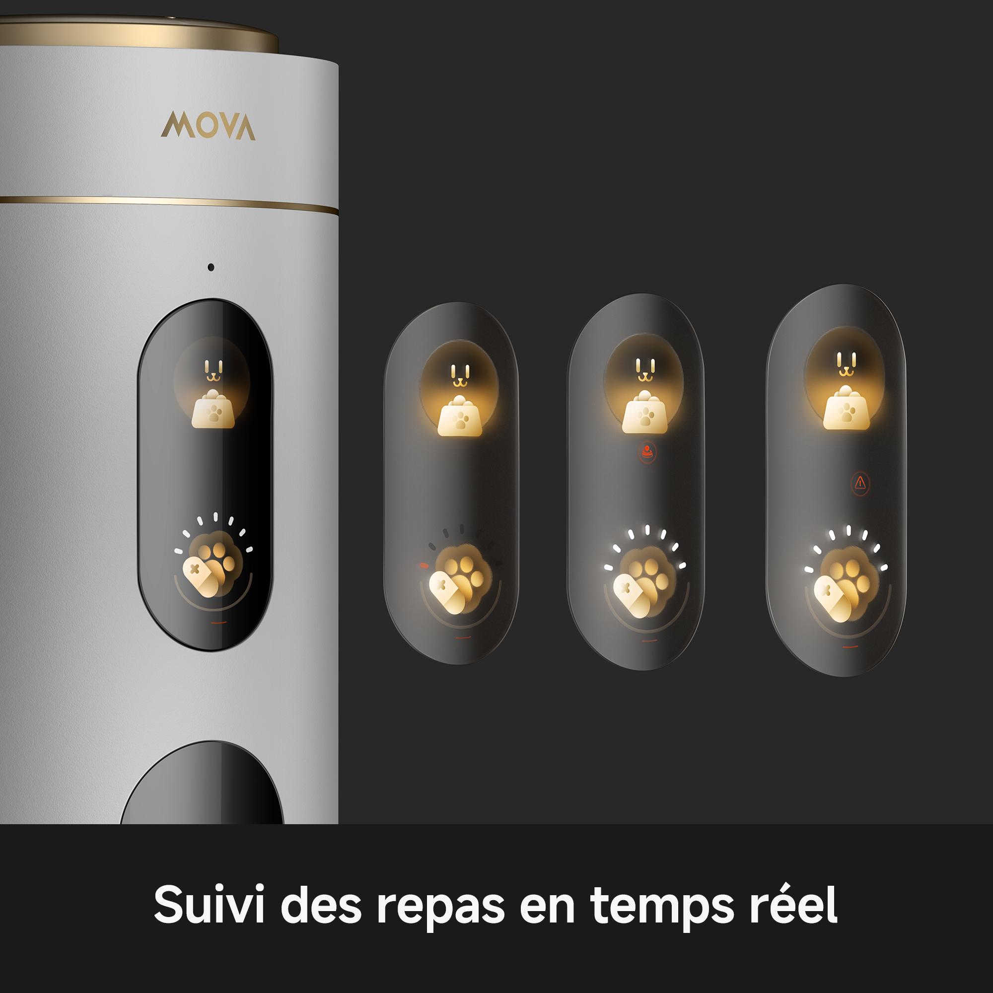 Voir la diapositive 9 : MOVA Distributeur automatique Nutripal 10 ULTRA - Blanc