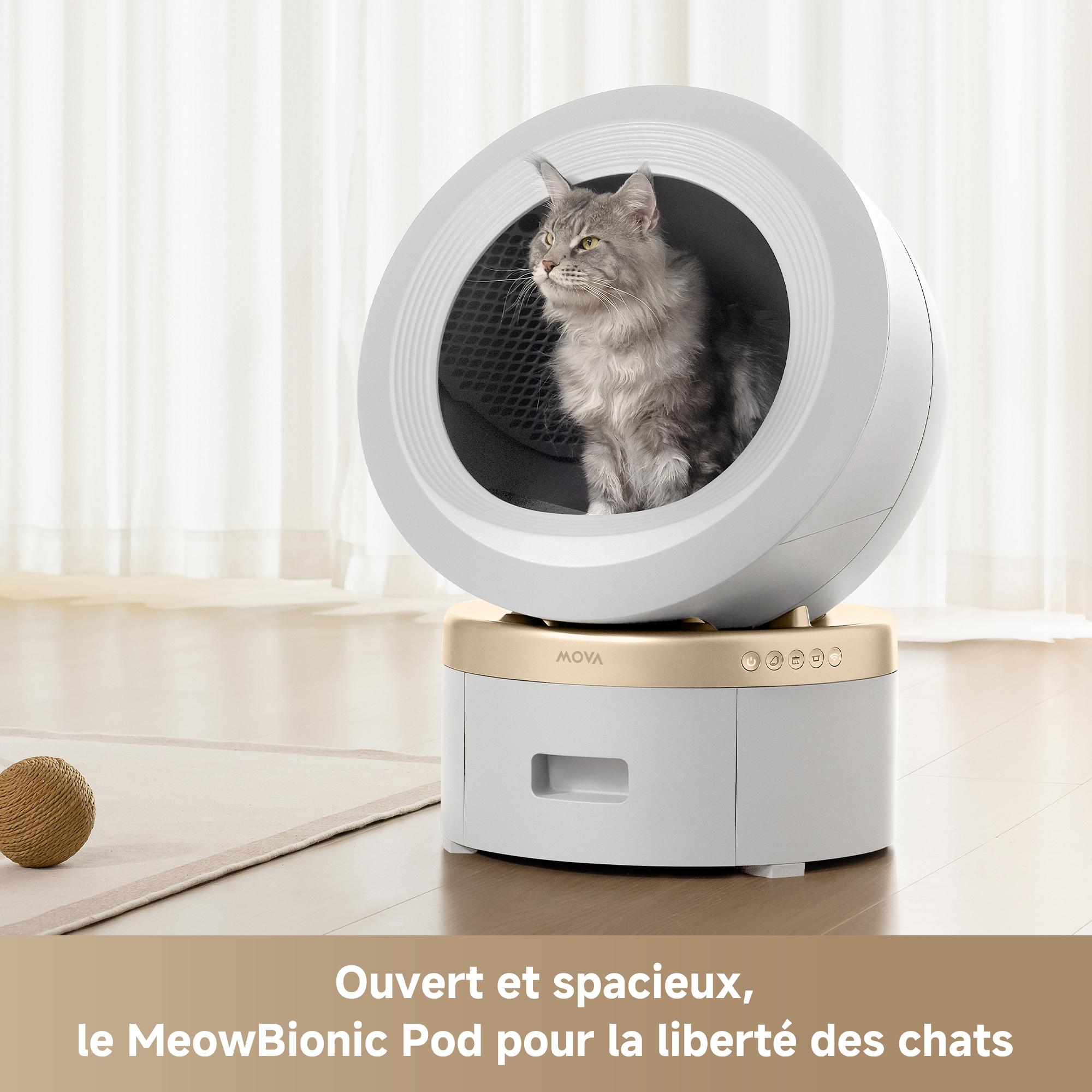 Voir la diapositive 6 : MOVA MeowgicPod LR10 Prime - Blanc