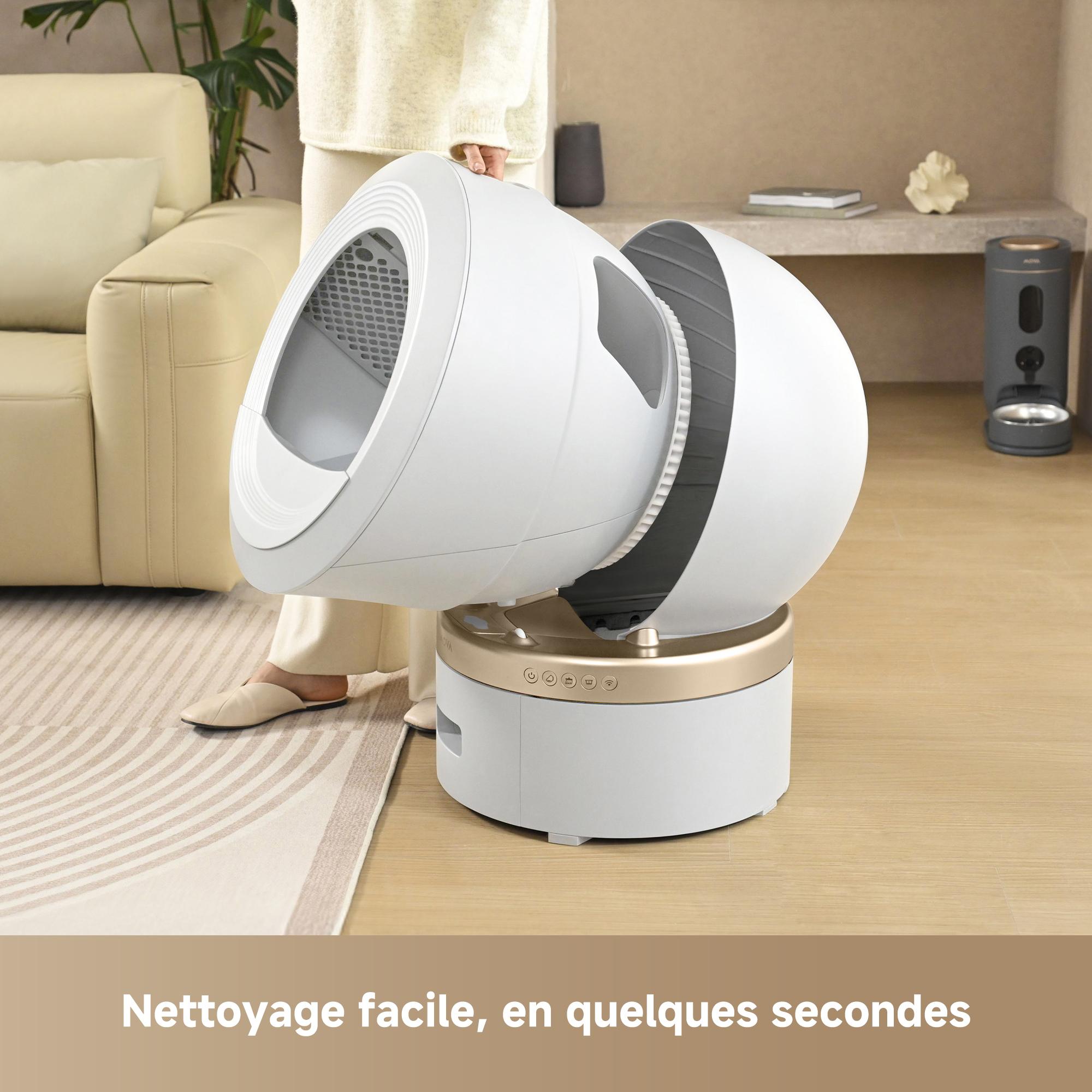 Voir la diapositive 10 : MOVA MeowgicPod LR10 Prime - Blanc