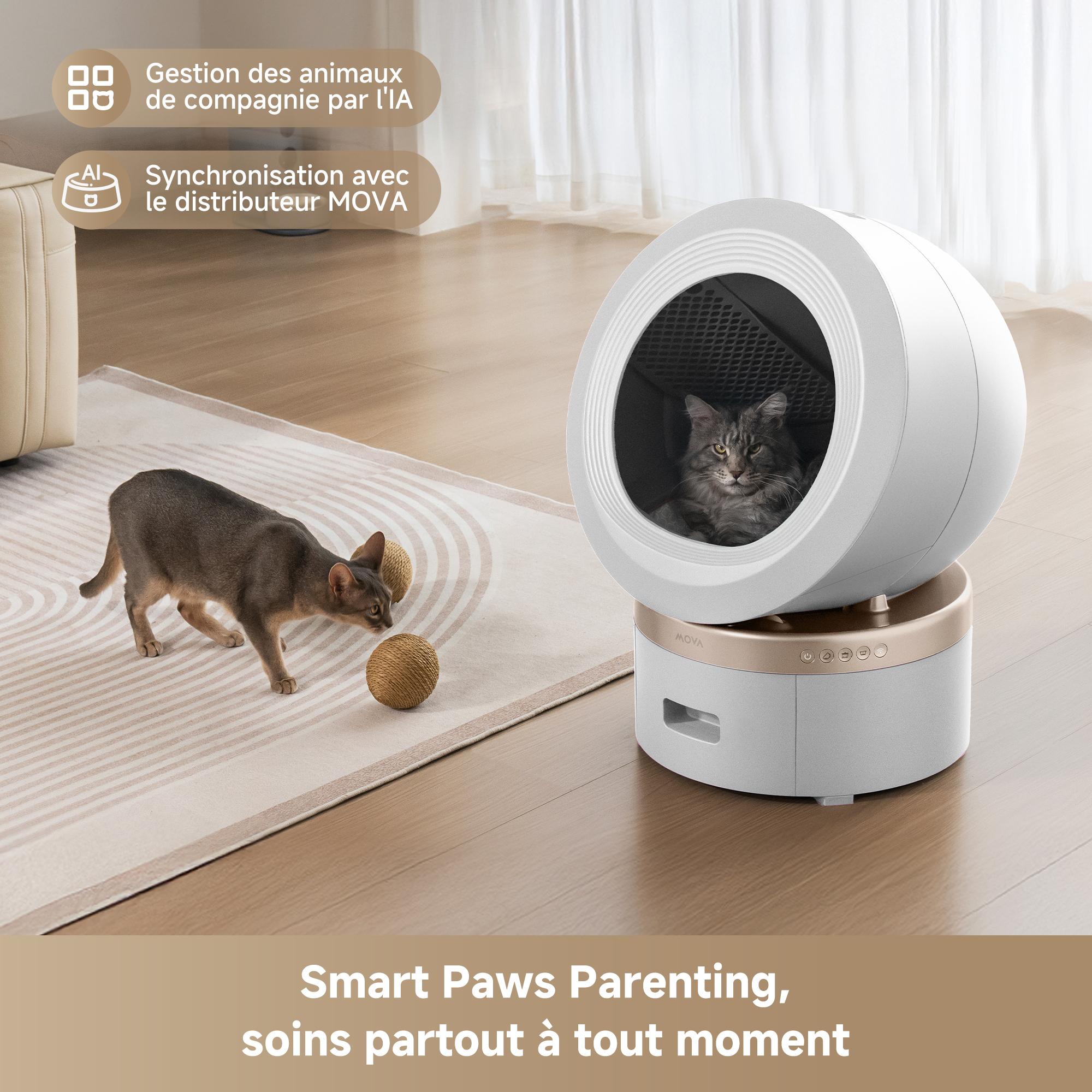 Voir la diapositive 11 : MOVA MeowgicPod LR10 Prime - Blanc
