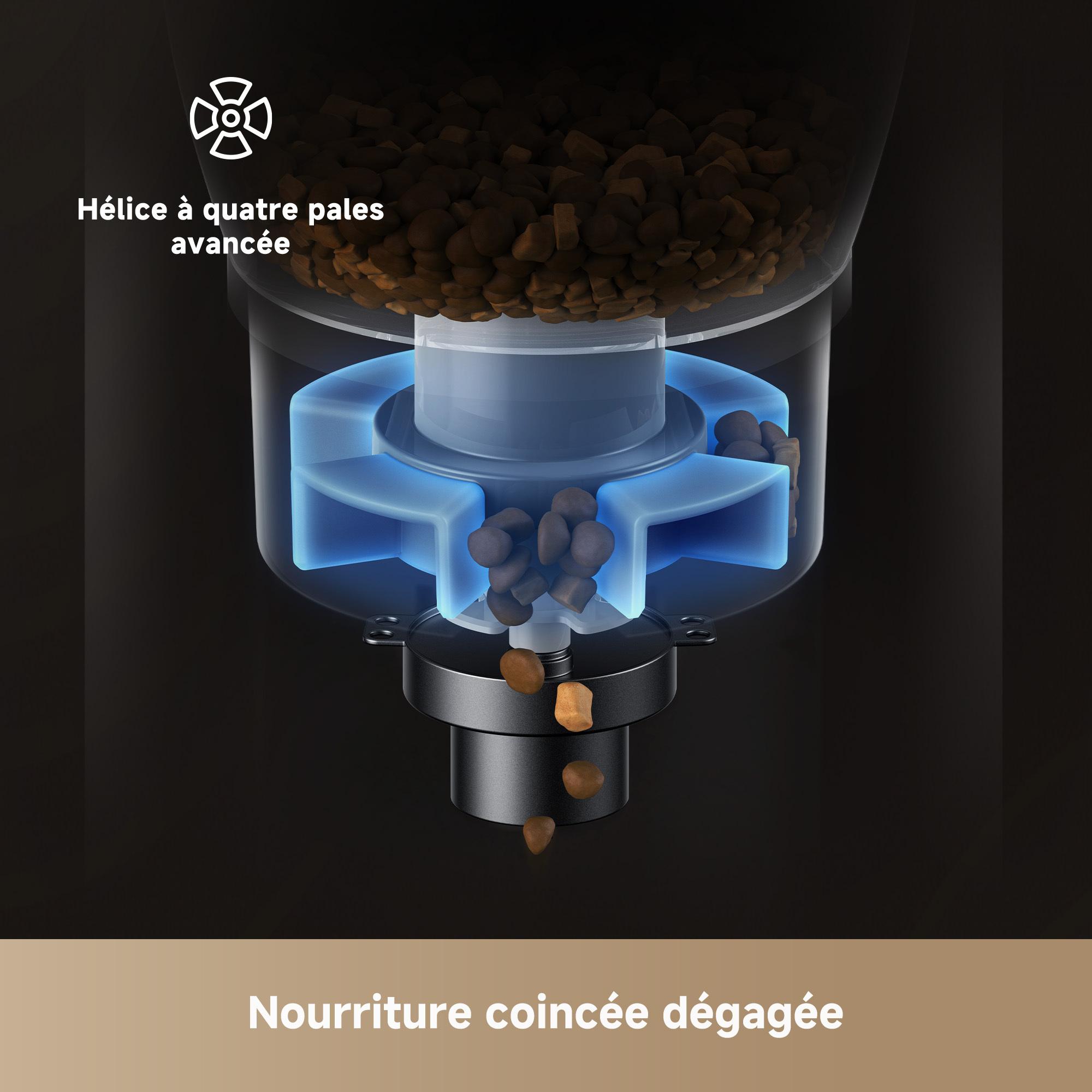 Voir la diapositive 6 : MOVA Distributeur de croquettes PF10 PRO - Blanc
