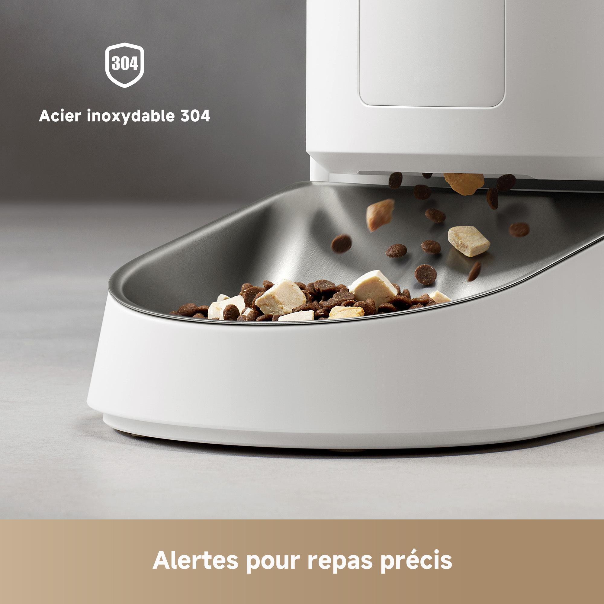 Voir la diapositive 7 : MOVA Distributeur de croquettes PF10 PRO - Blanc