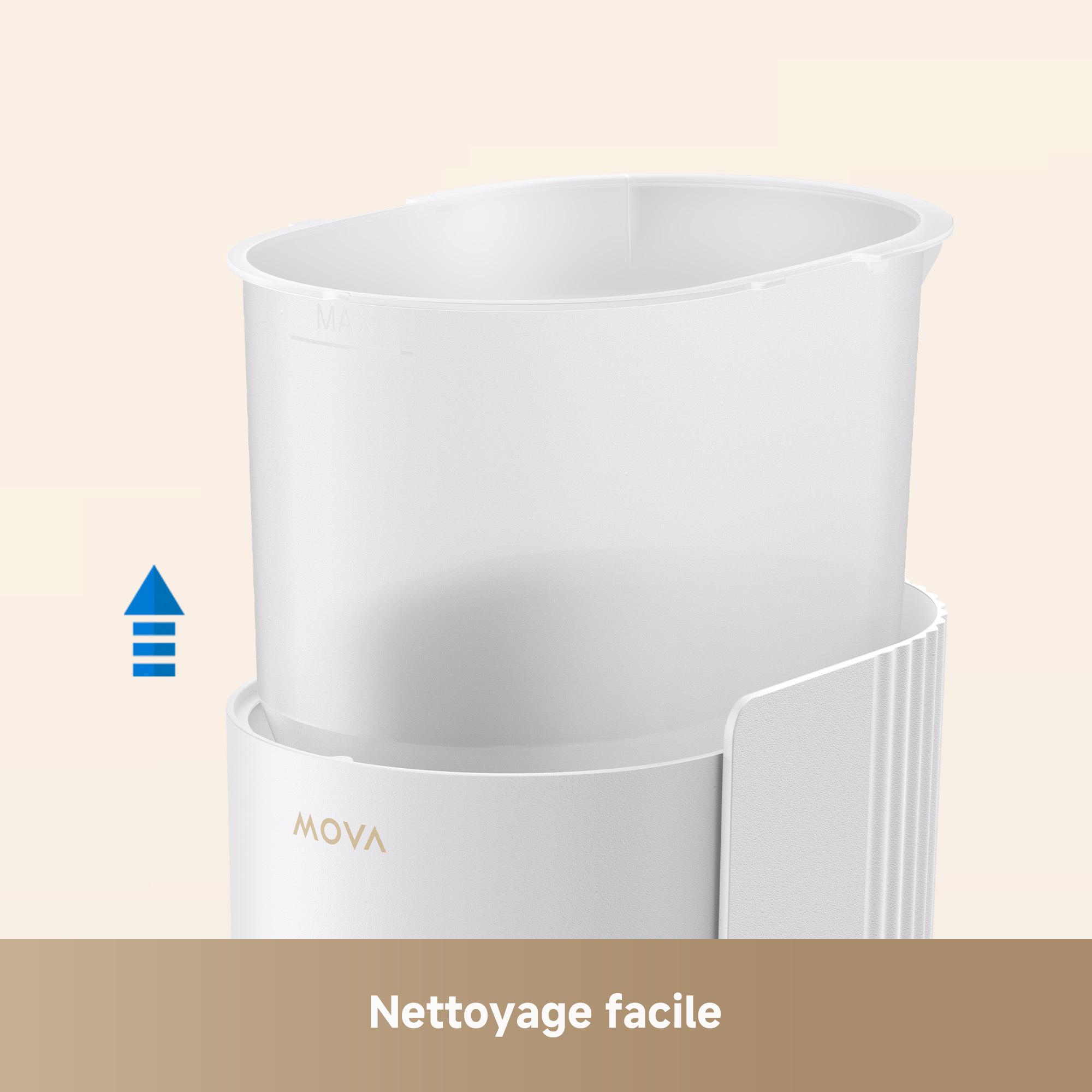 Voir la diapositive 9 : MOVA Distributeur de croquettes PF10 PRO - Blanc