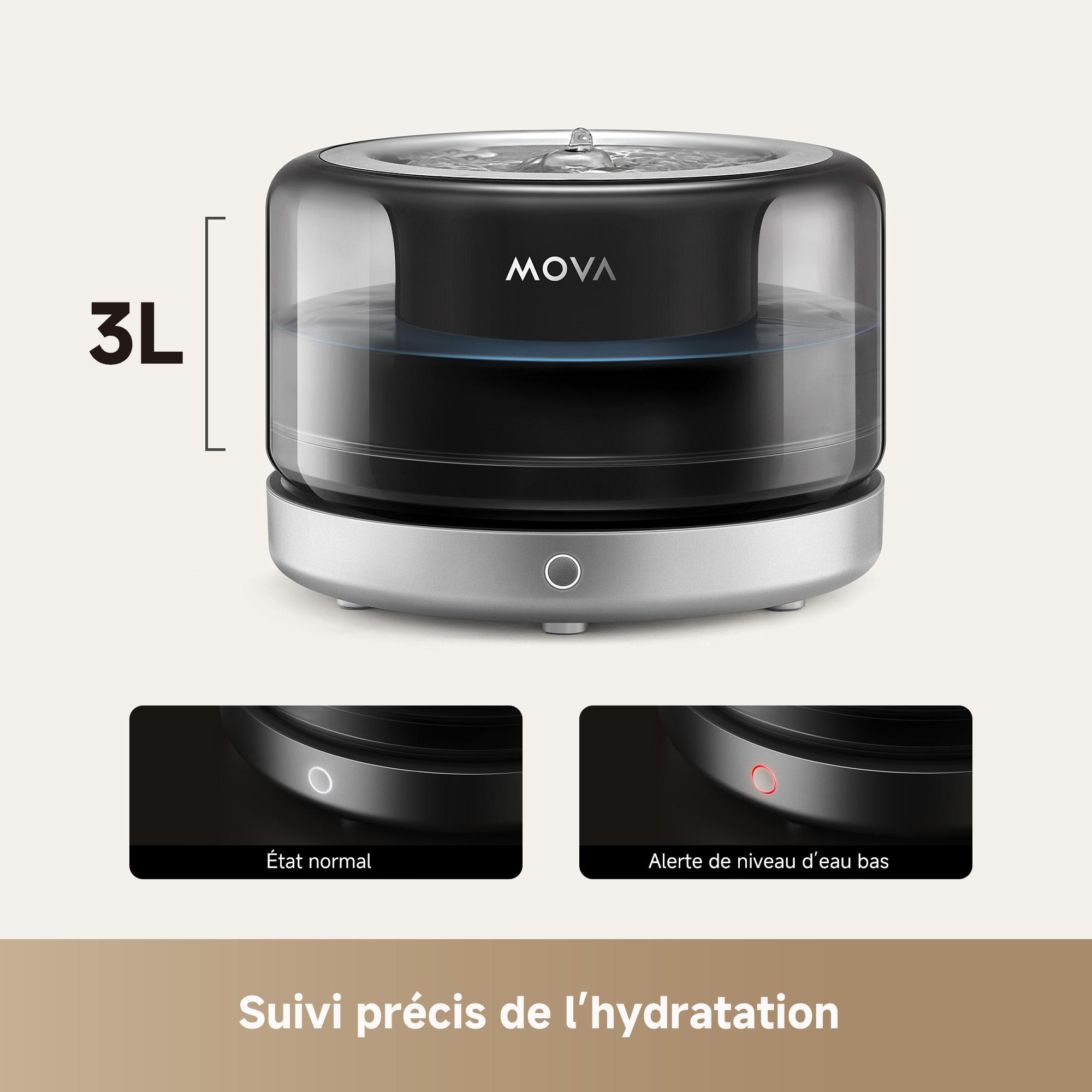 Voir la diapositive 6 : MOVA Fontaine pour chat WF20 Pro - Noir