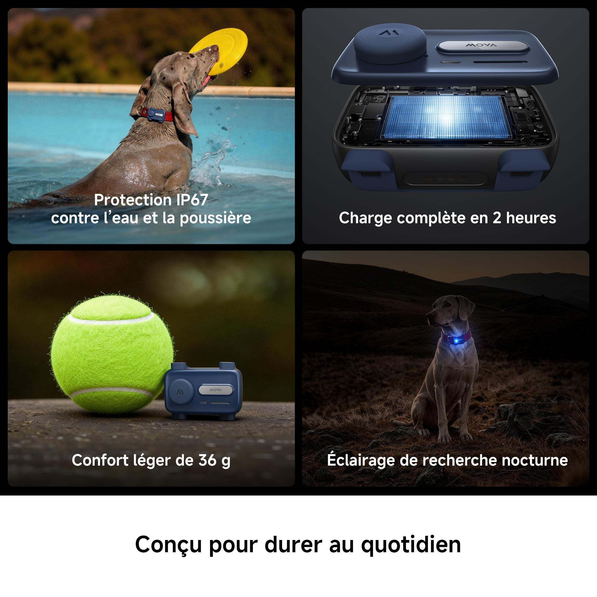 Voir la diapositive 13 : MOVA Trackeur GPS pour animaux SURE TRACK - Bleu