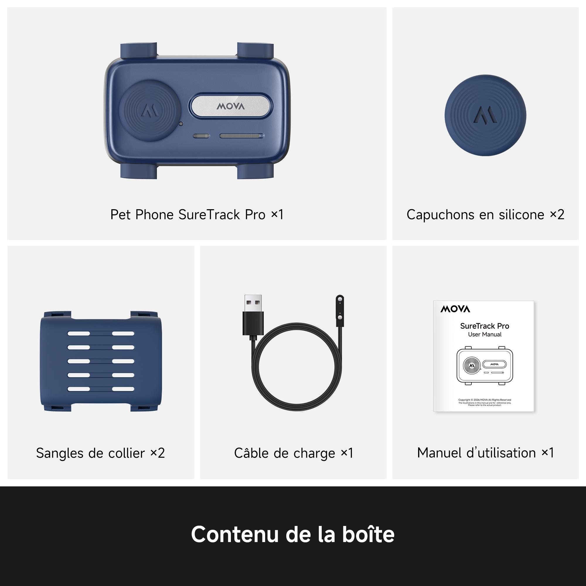 Voir la diapositive 14 : MOVA Trackeur GPS pour animaux SURE TRACK - Bleu