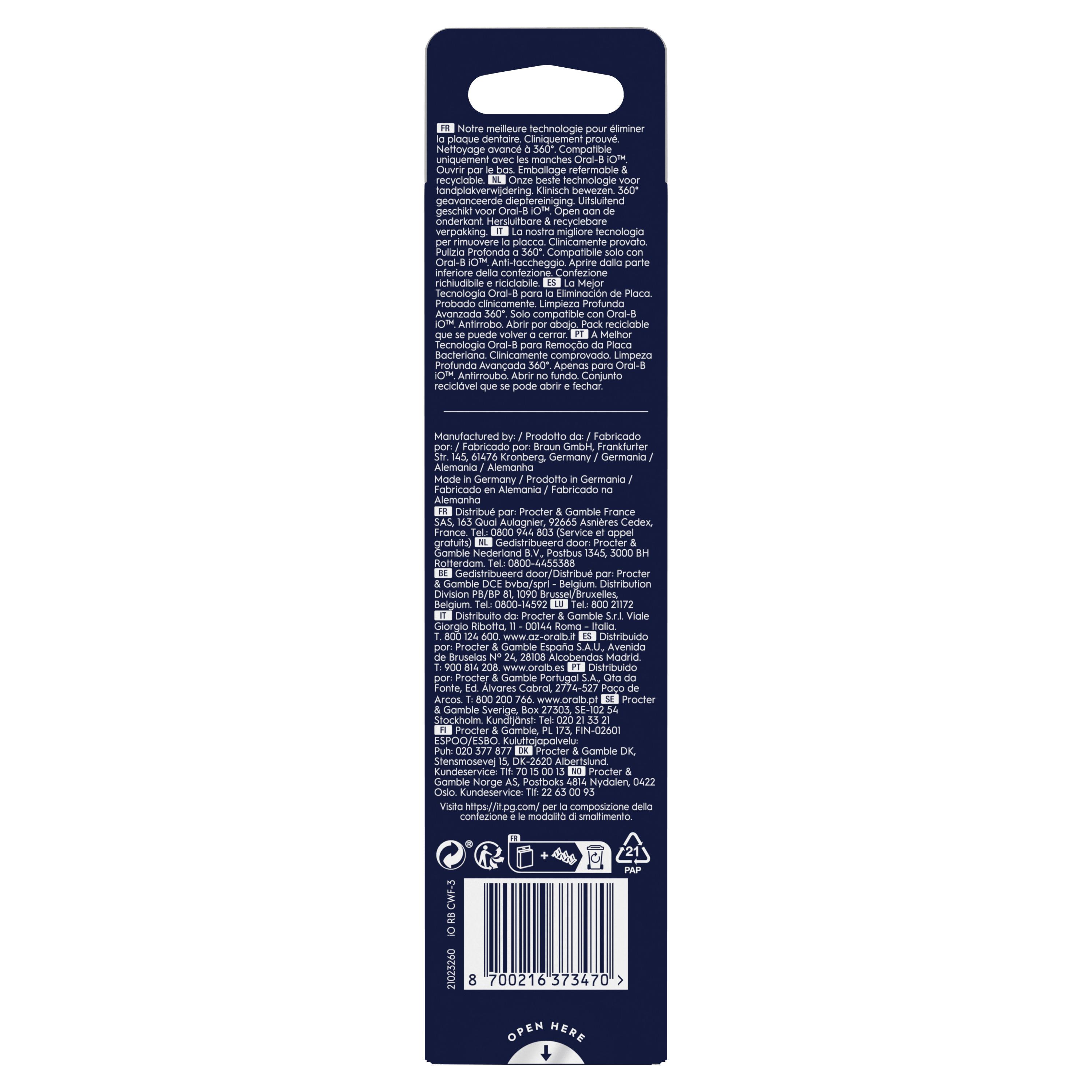 Voir la diapositive 12 : ORAL-B Lot de 3 brossettes Série iO Ultimate Clean