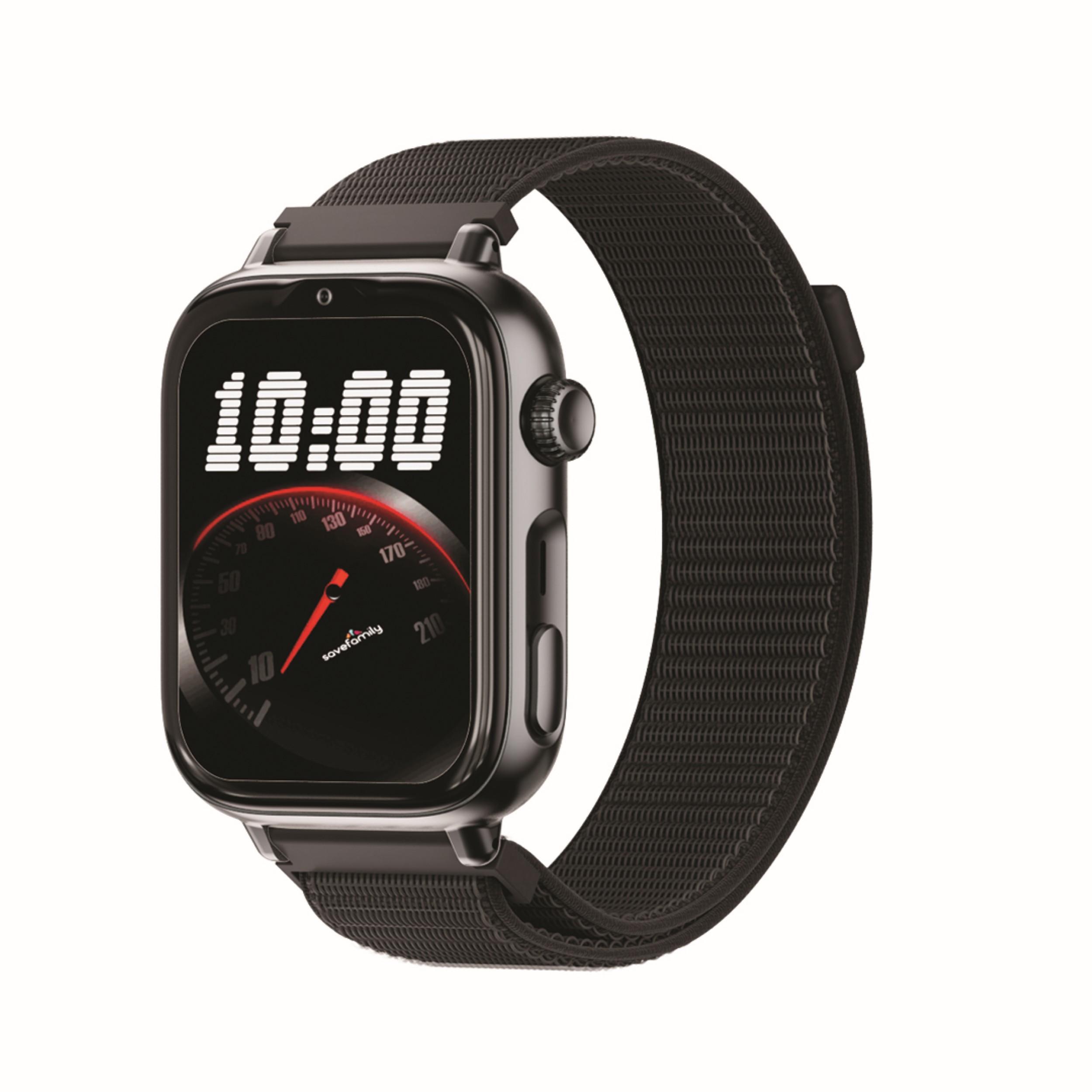 SAVEFAMILY Montre connectée Watch Plus 2 Cadran Noir - BalckNight