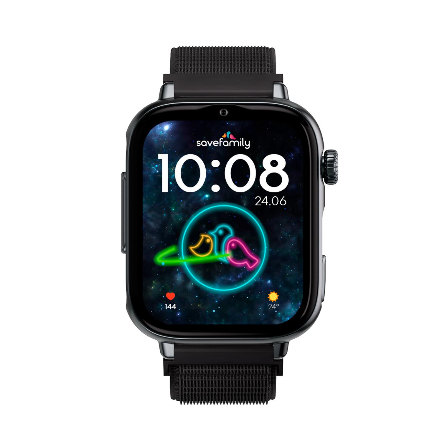 Voir la diapositive 3 : SAVEFAMILY Montre connectée Watch Plus 2 Cadran Noir - BalckNight