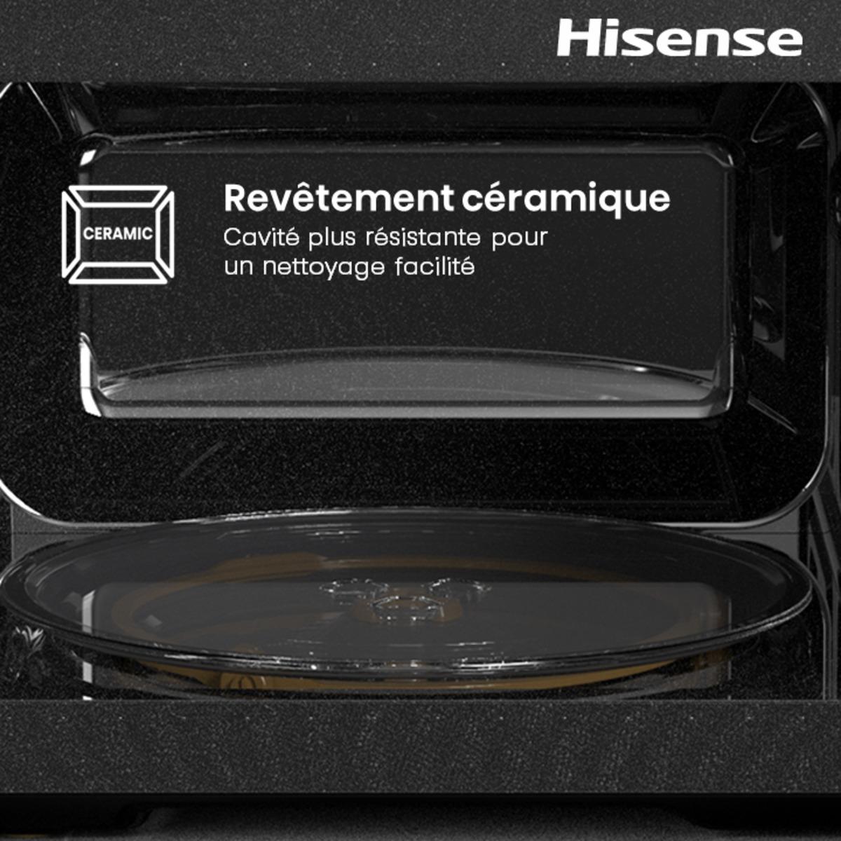 Voir la diapositive 6 : HISENSE Micro-ondes monofonction - H25MOBS1HC - 900 w - Capacité 20 L - Noir