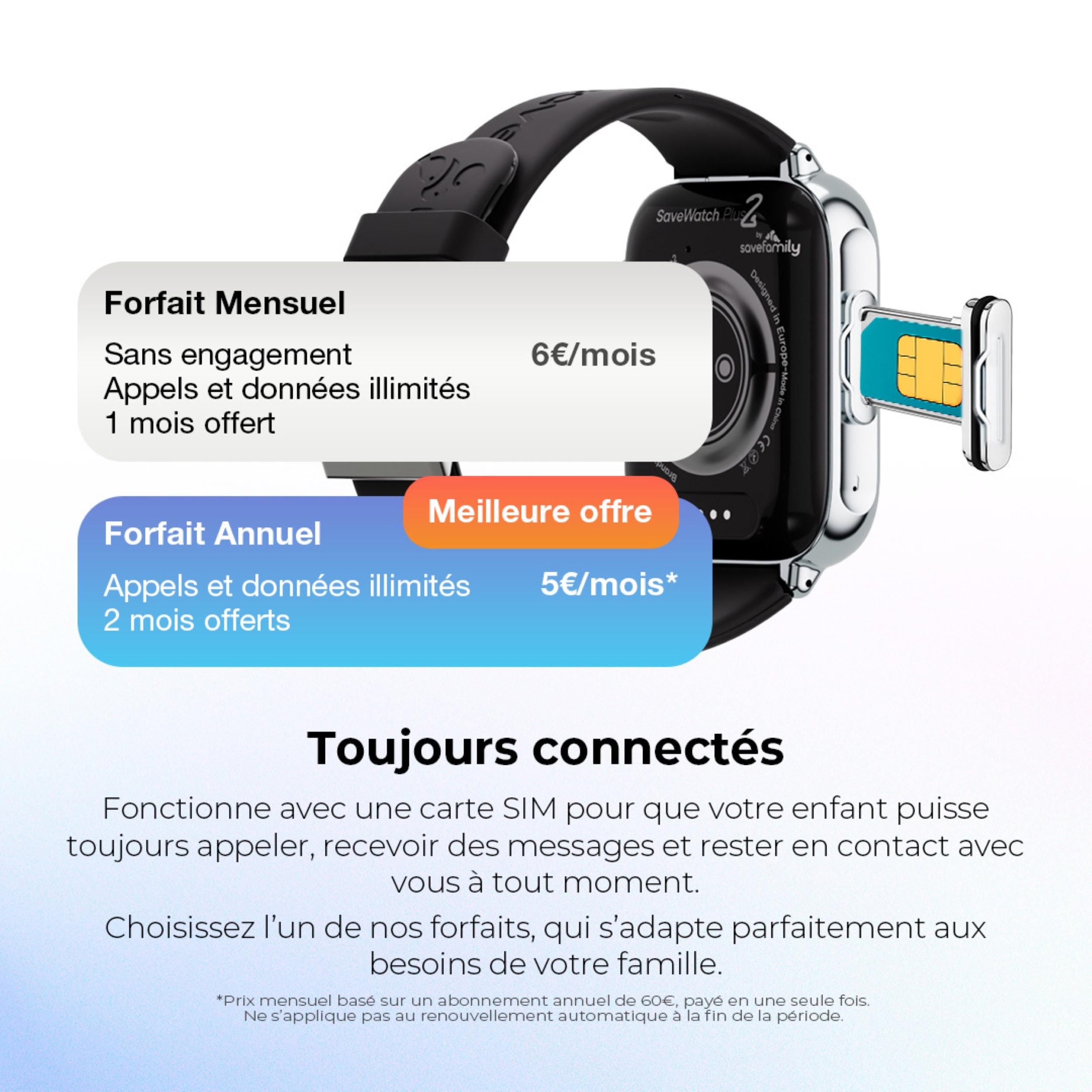 Voir la diapositive 5 : SAVEFAMILY Montre connectée Watch Plus 2 - Street