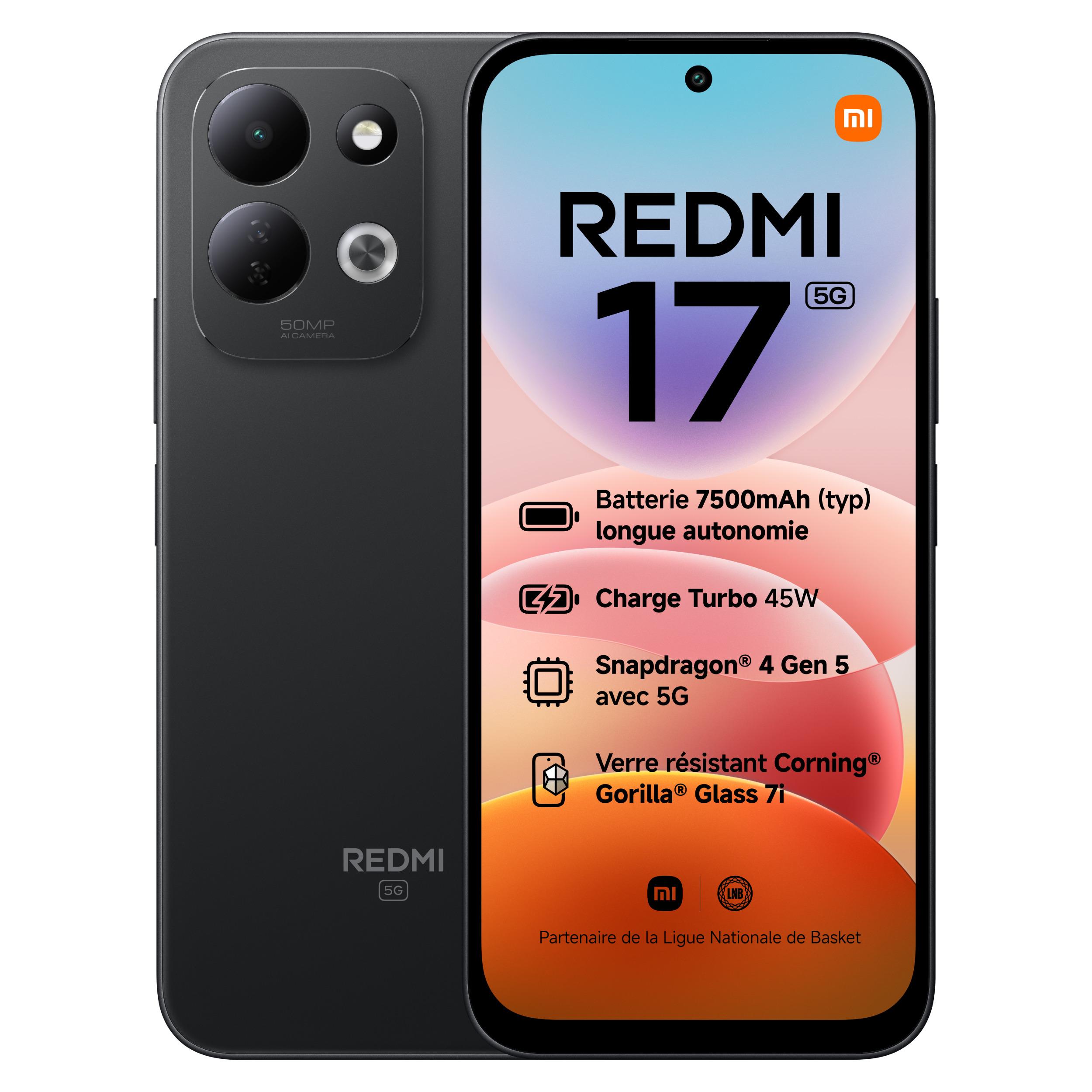 XIAOMI Redmi 17 5G 128Go - Noir