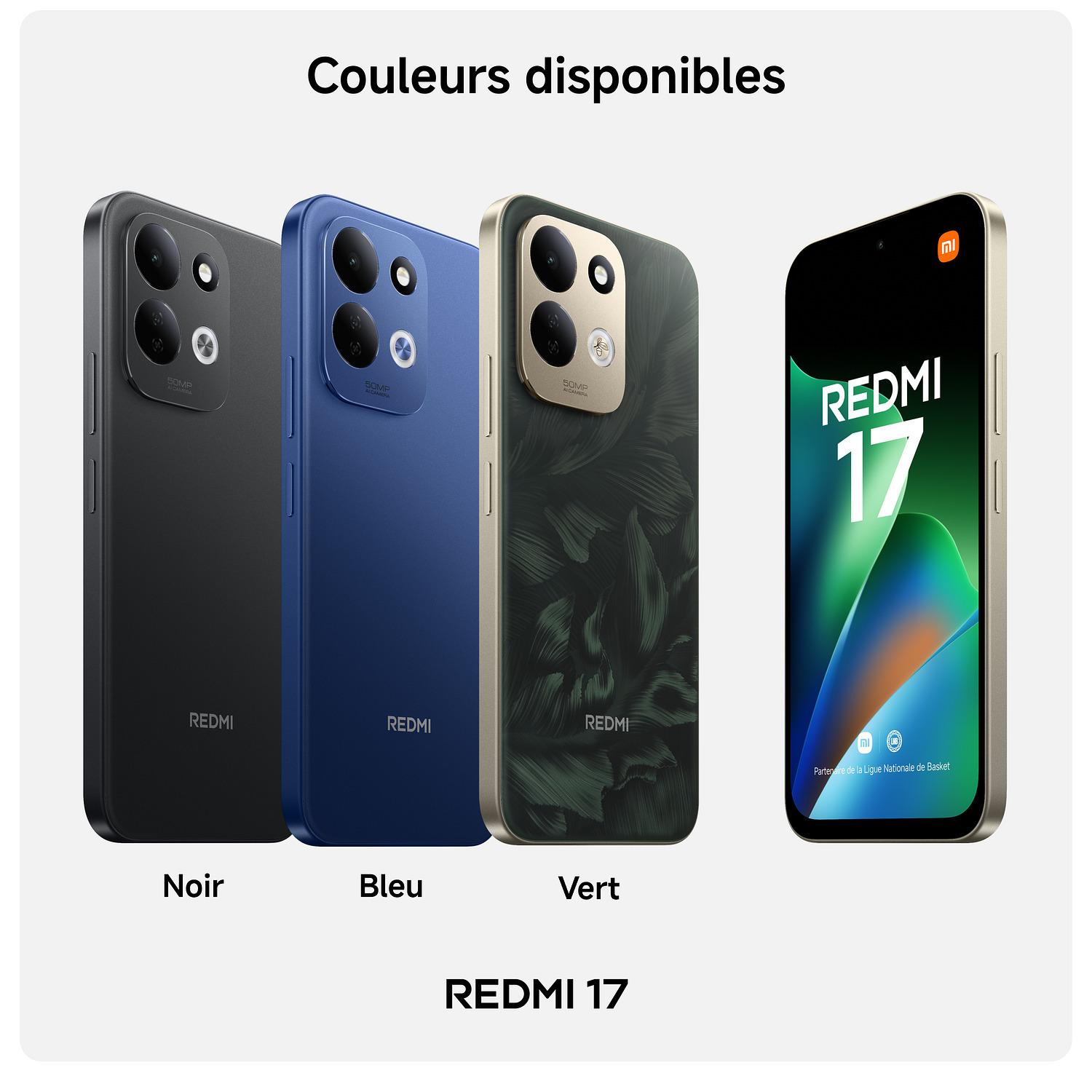 Voir la diapositive 3 : XIAOMI Redmi 17 4G 128Go - Noir