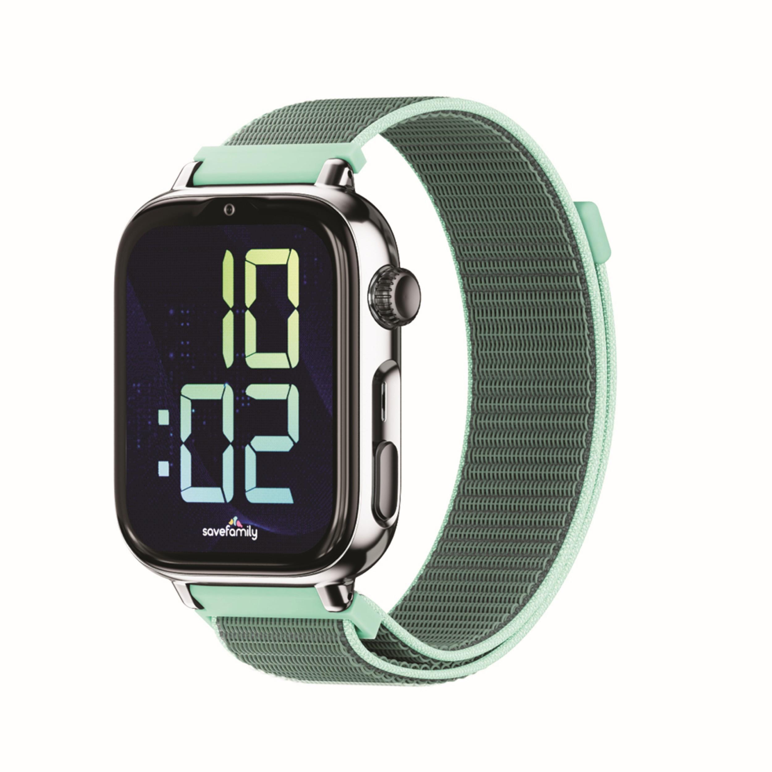 SAVEFAMILY Montre connectée Watch Plus 2 Cadran Argent - Océan