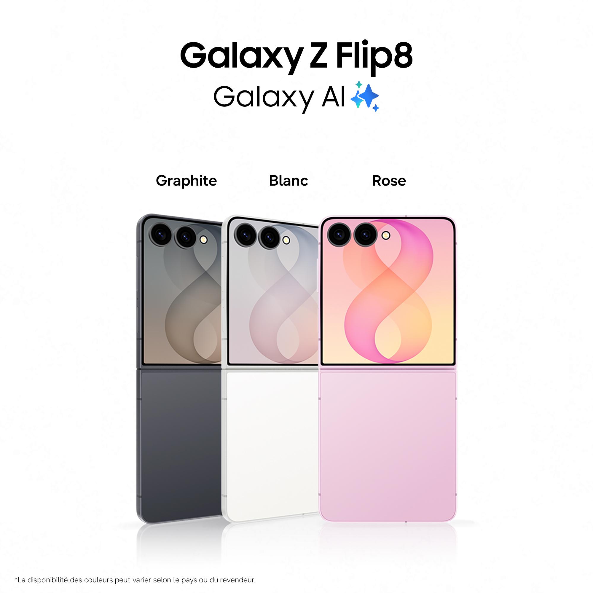 Voir la diapositive 2 : SAMSUNG Galaxy Z Flip8 512Go - Rose