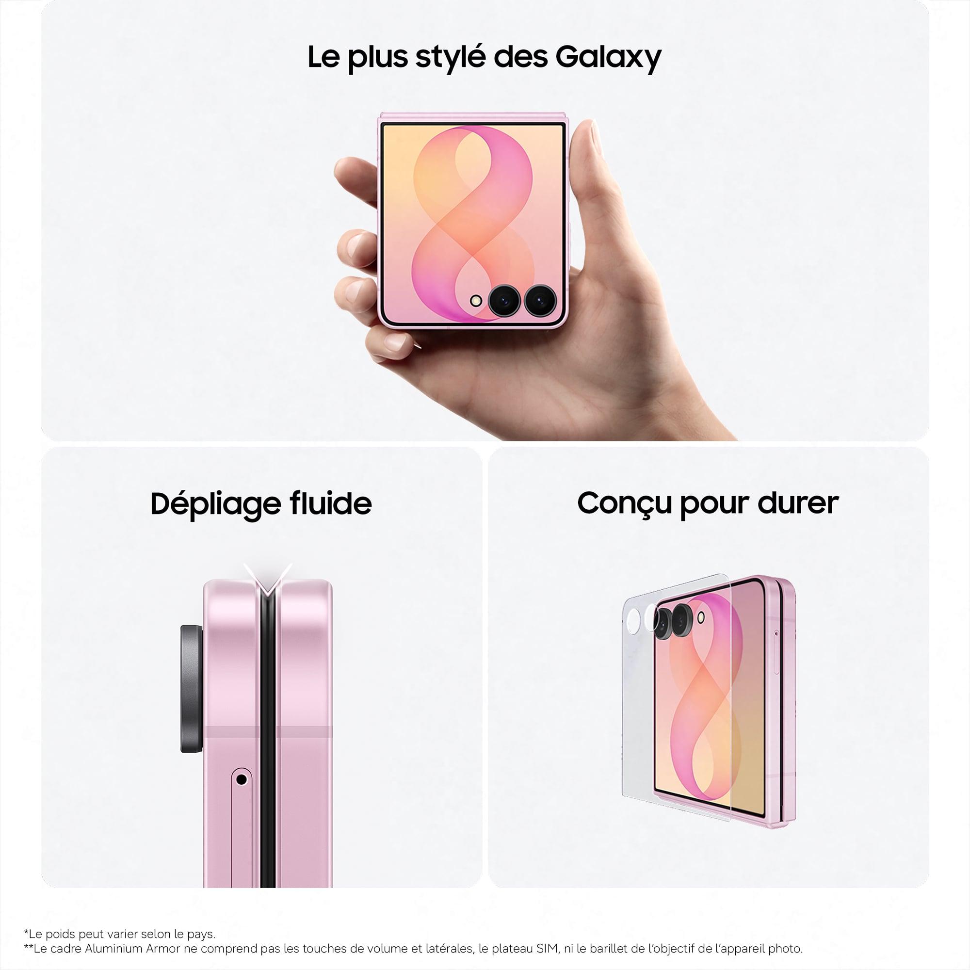 Voir la diapositive 4 : SAMSUNG Galaxy Z Flip8 512Go - Rose