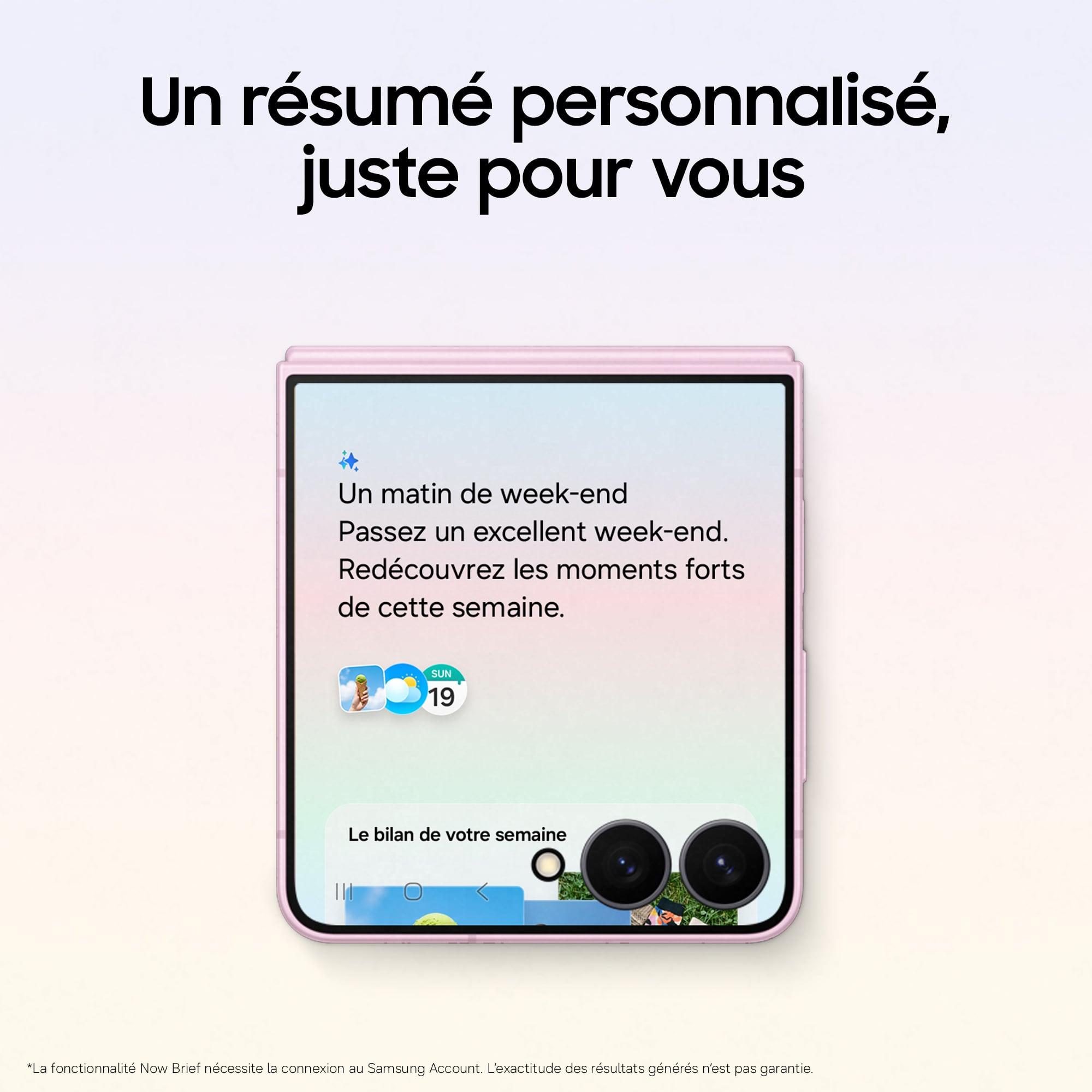 Voir la diapositive 6 : SAMSUNG Galaxy Z Flip8 512Go - Rose