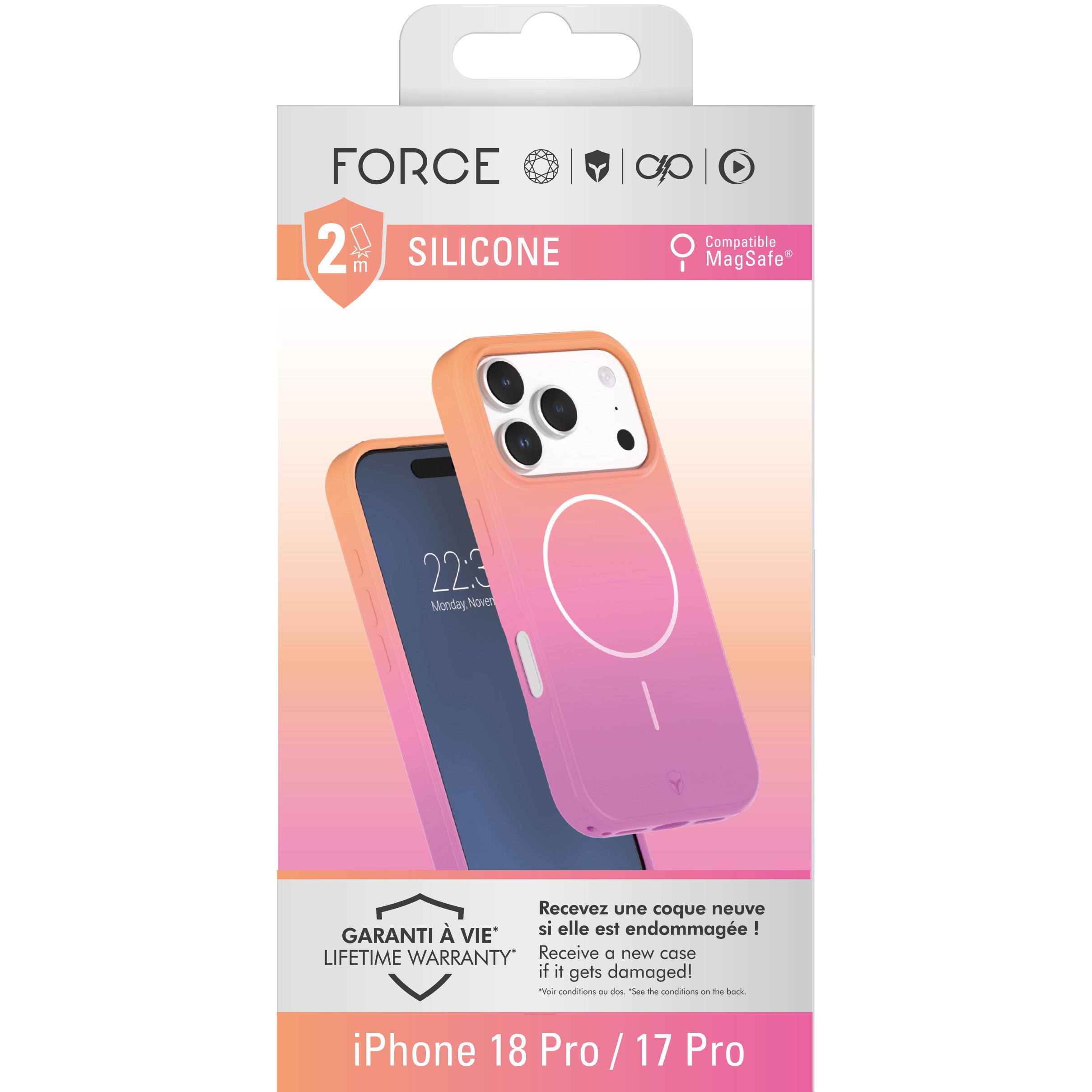 Voir la diapositive 4 : BIGBEN Coque Silicone Magsafe pour Apple iPhone 17 Pro - Juicy Pop